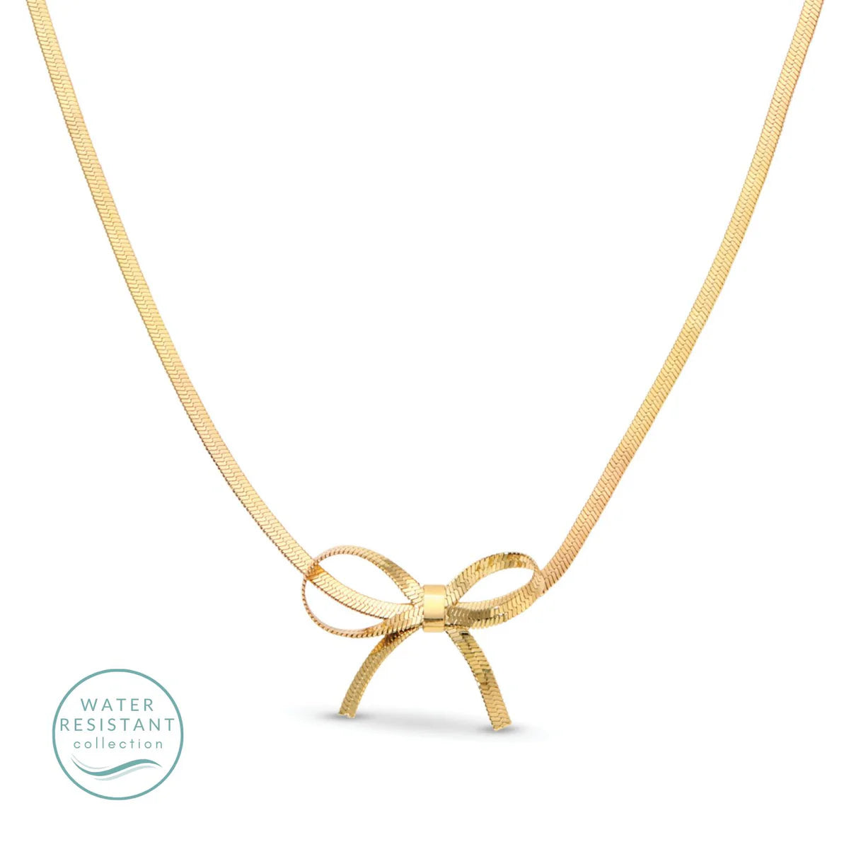 Splendid Iris “Put a Bow On It” Necklace: Water Resistant