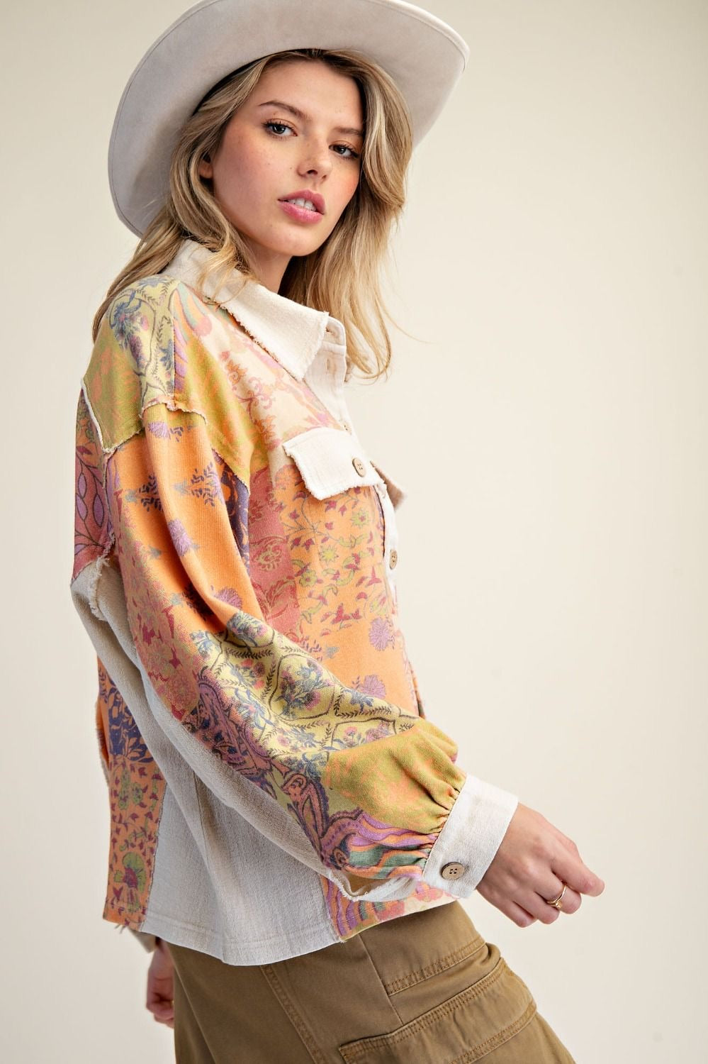 EASEL Signature Print Washed Terry Shirt