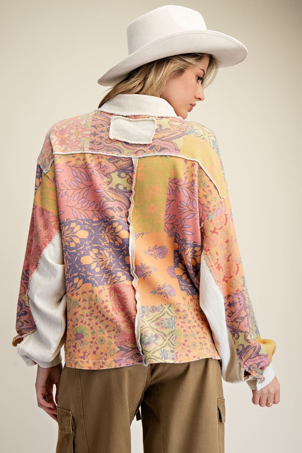 EASEL Signature Print Washed Terry Shirt