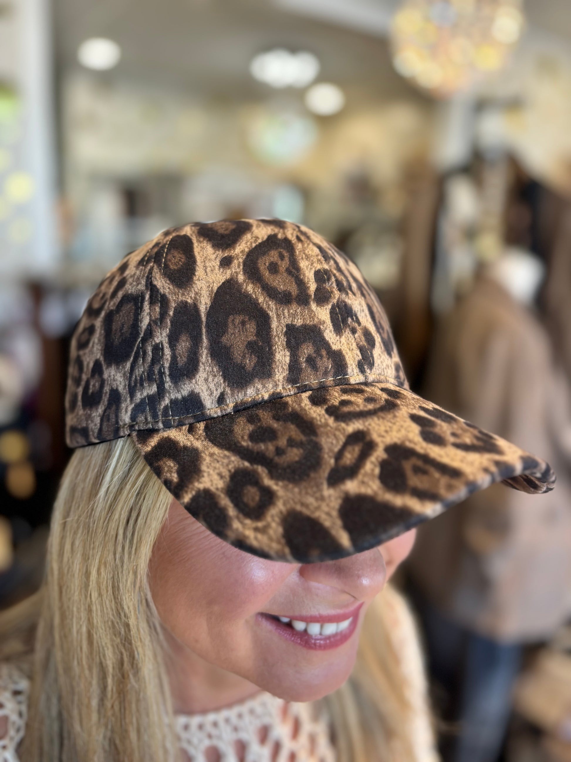 Yolly Leopard Print Baseball Hat - Italian Craftsmanship