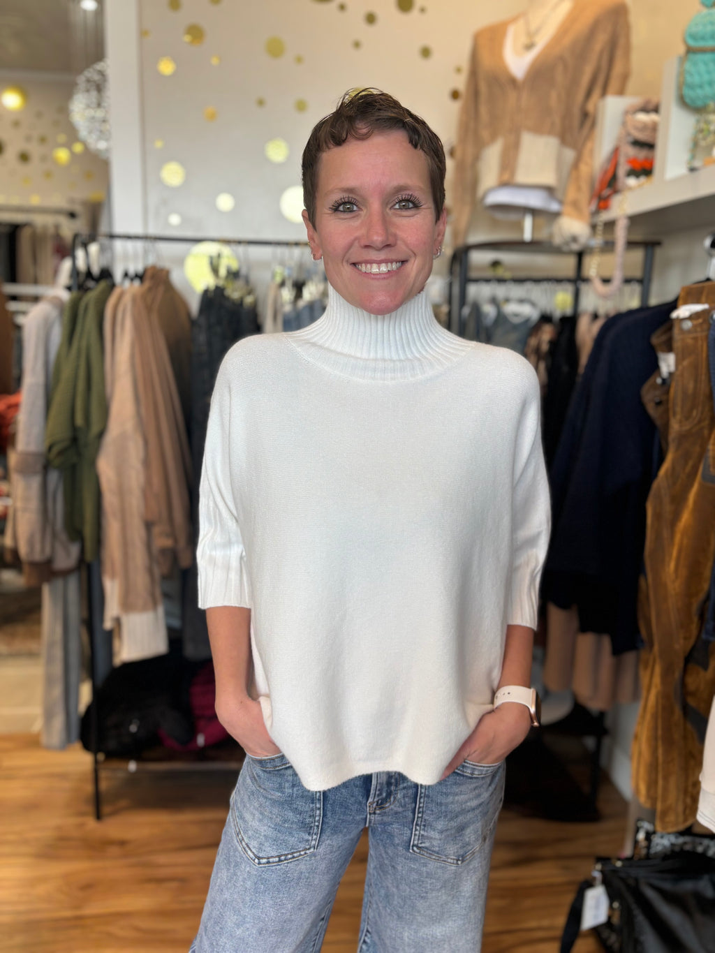 Giulia Mock Neck Sweater