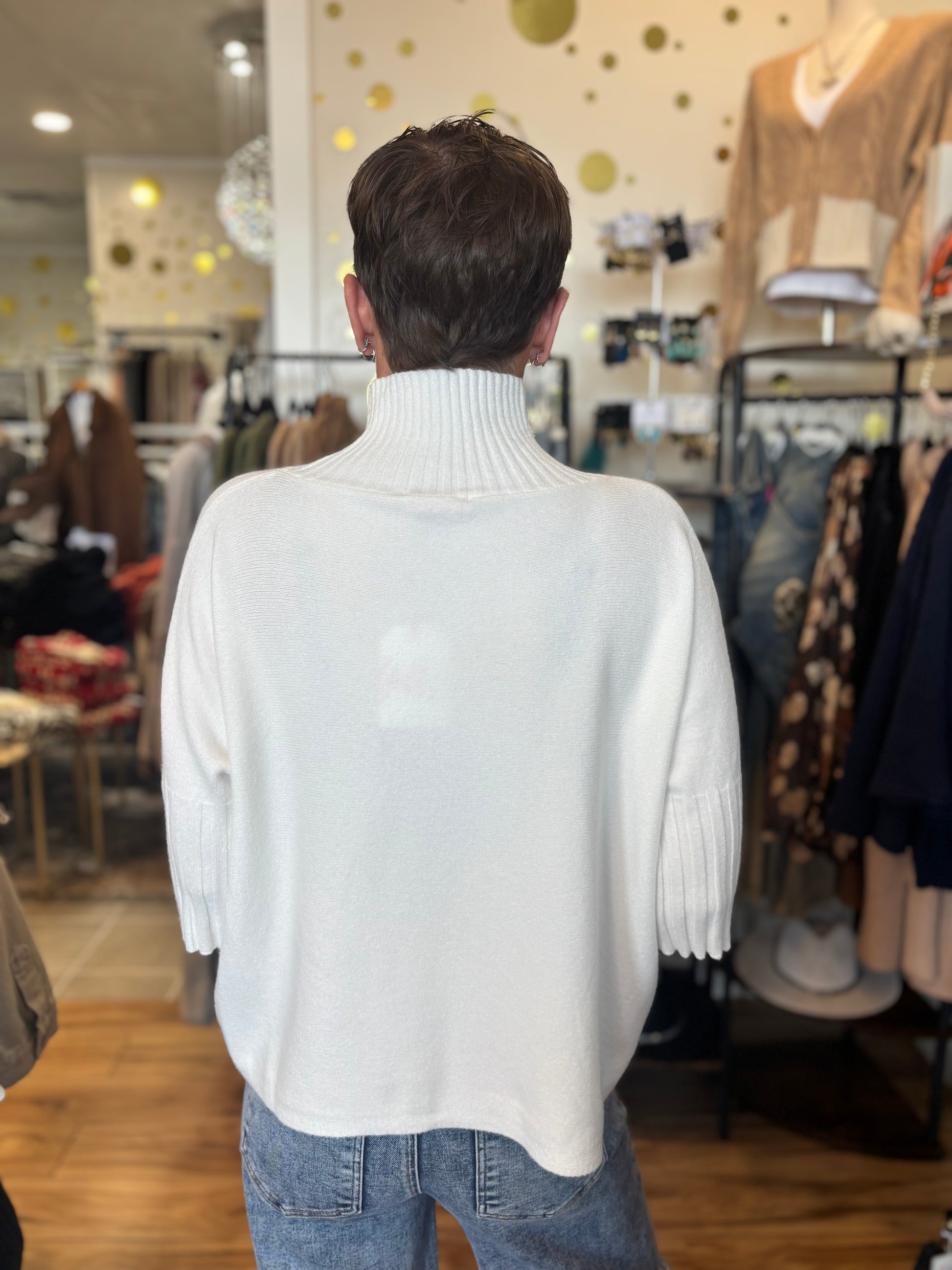 Giulia Mock Neck Sweater