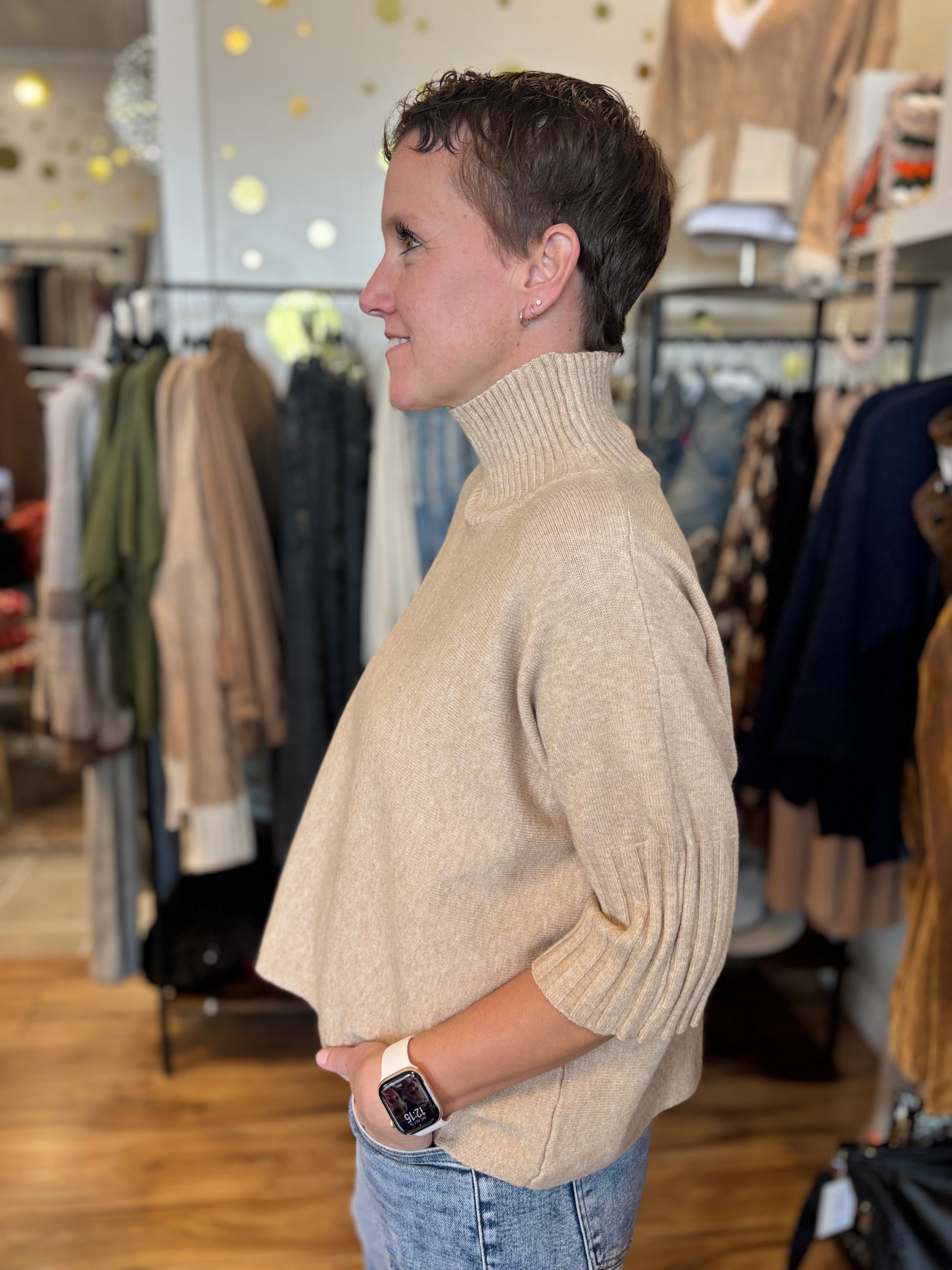 Giulia Mock Neck Sweater