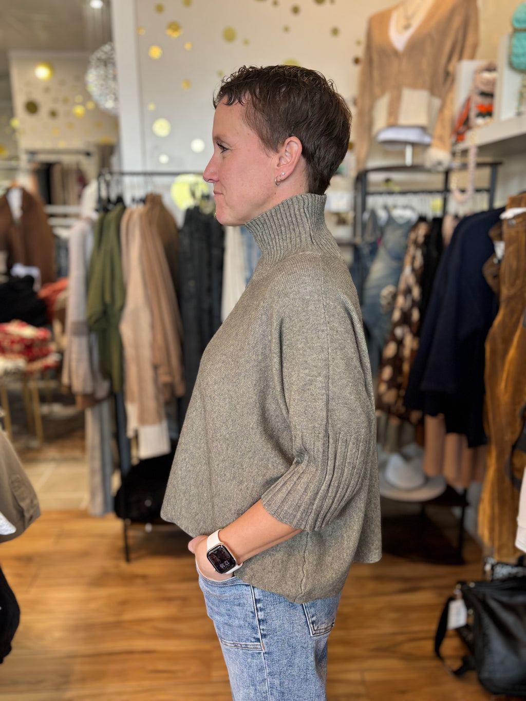 Giulia Mock Neck Sweater