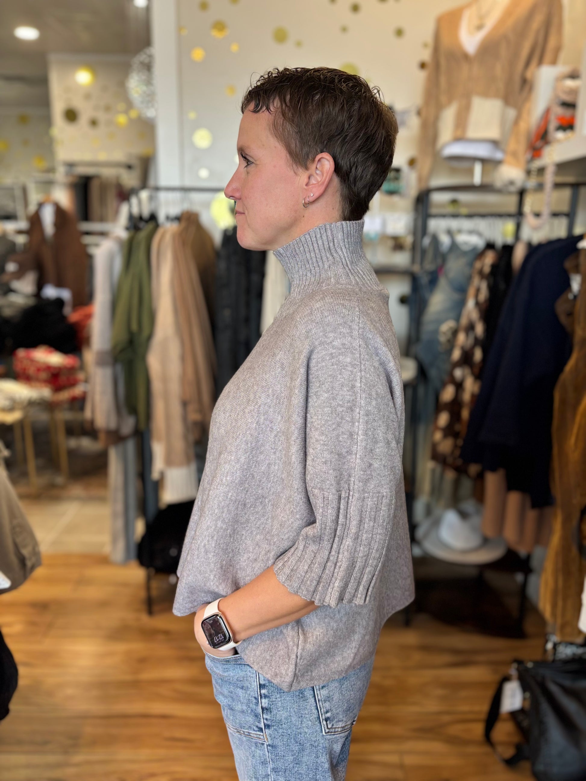 Giulia Mock Neck Sweater