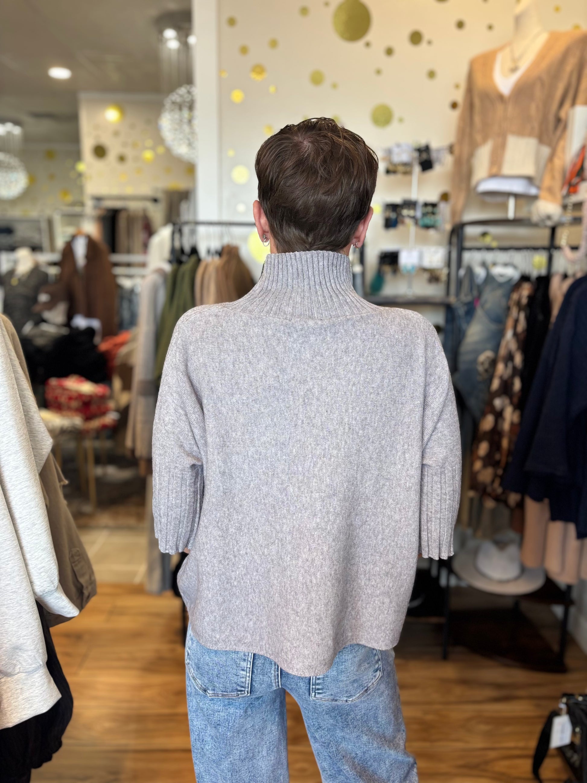 Giulia Mock Neck Sweater