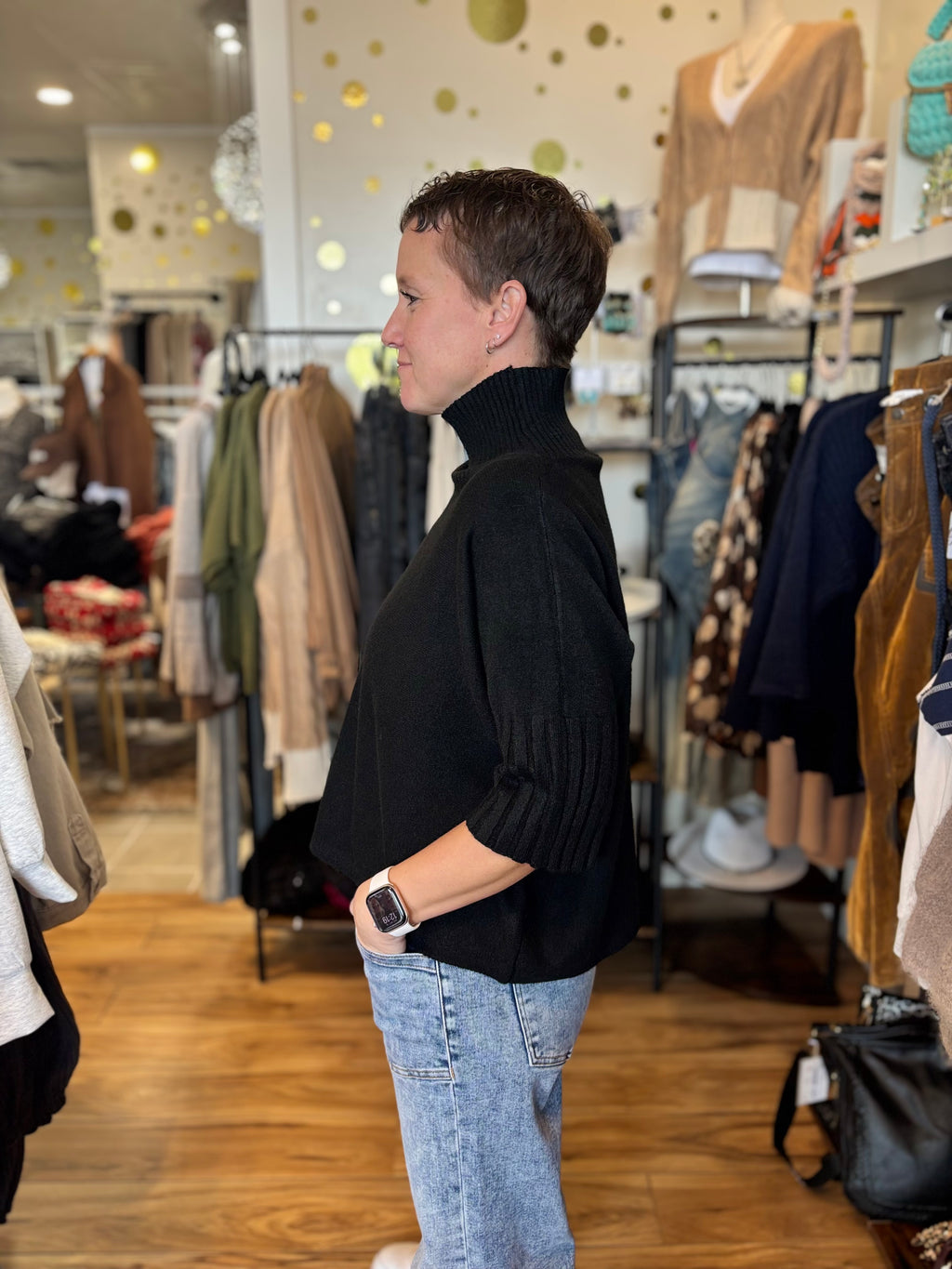 Giulia Mock Neck Sweater