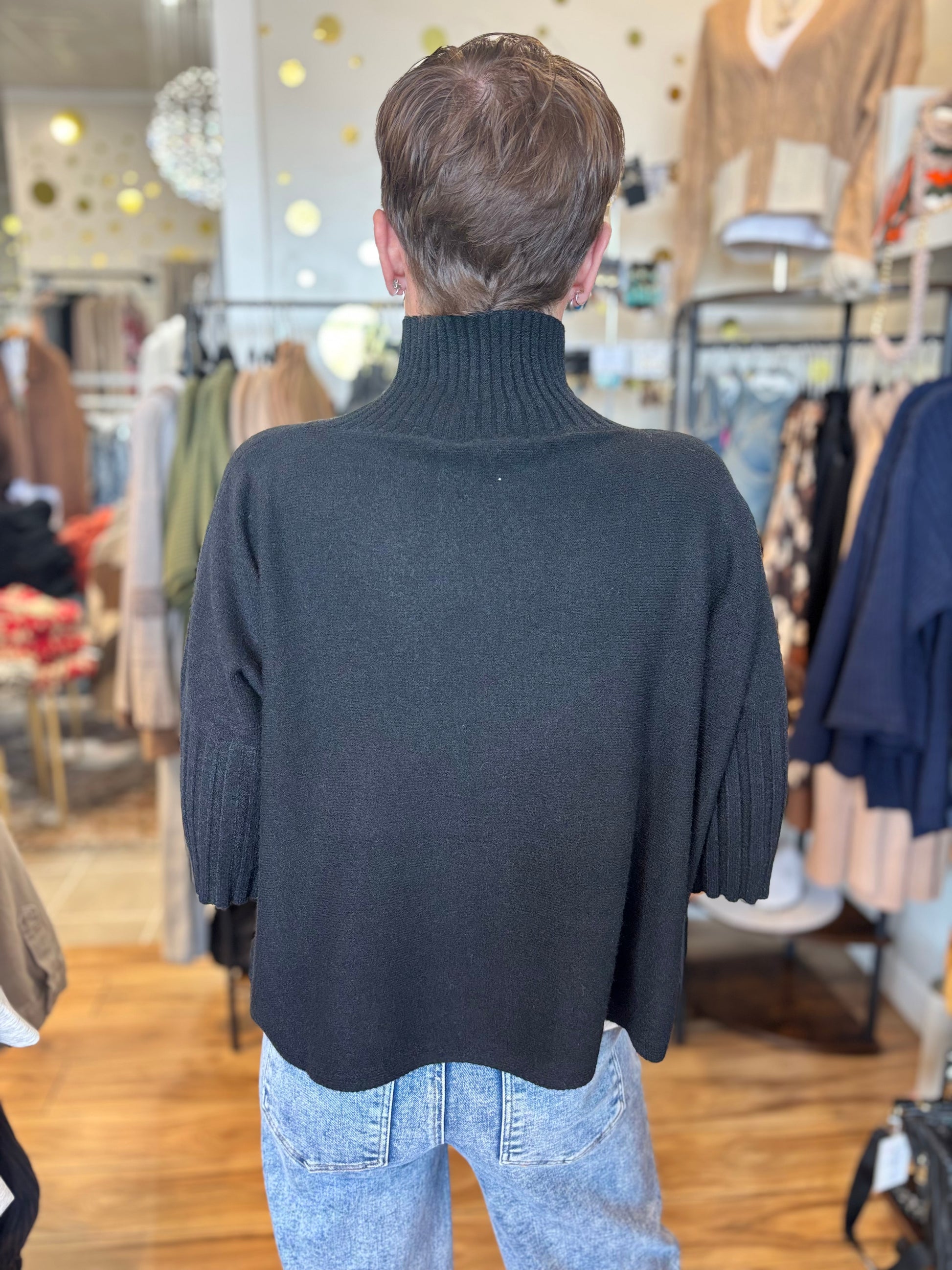 Giulia Mock Neck Sweater