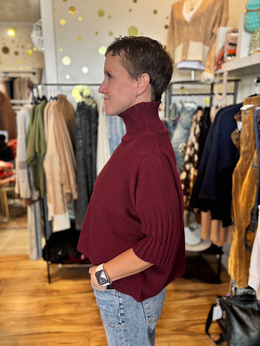 Giulia Mock Neck Sweater