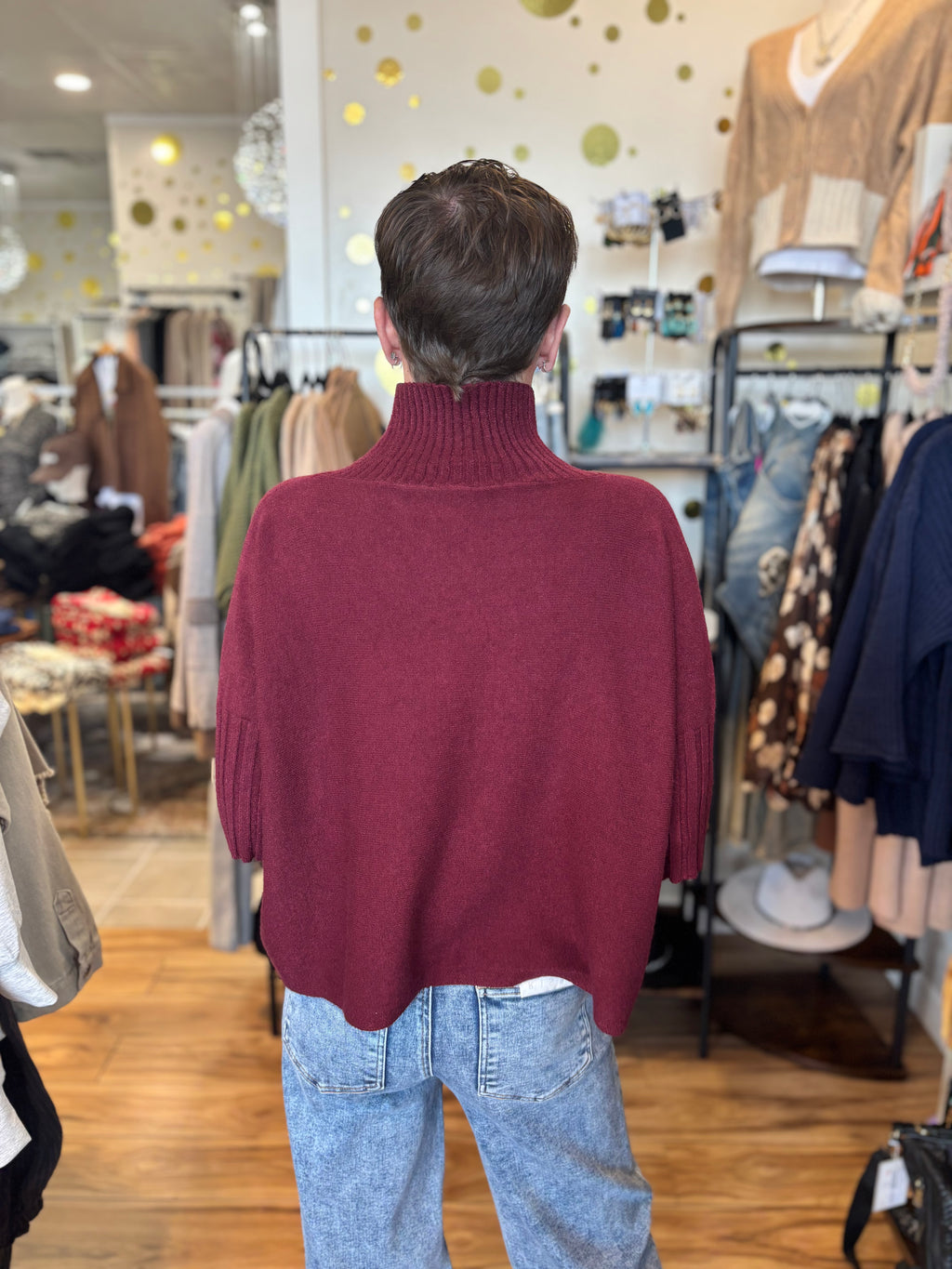 Giulia Mock Neck Sweater