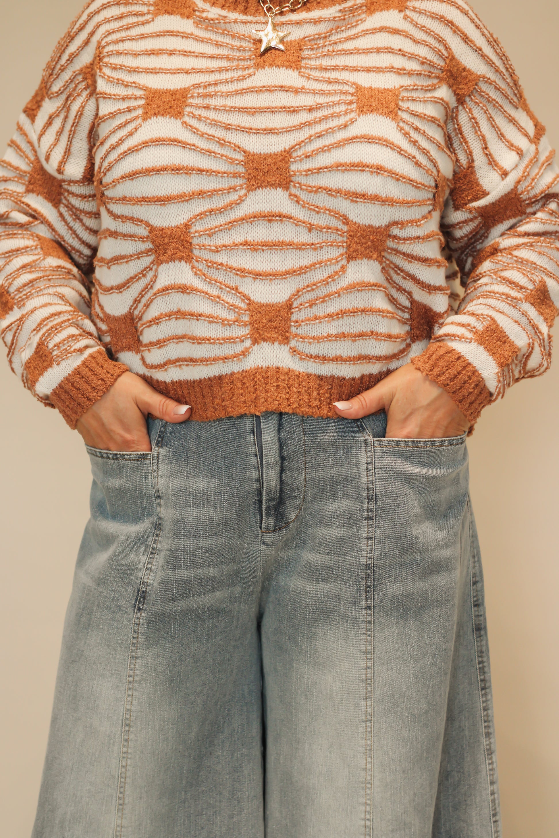 Textured Pattern Sweater