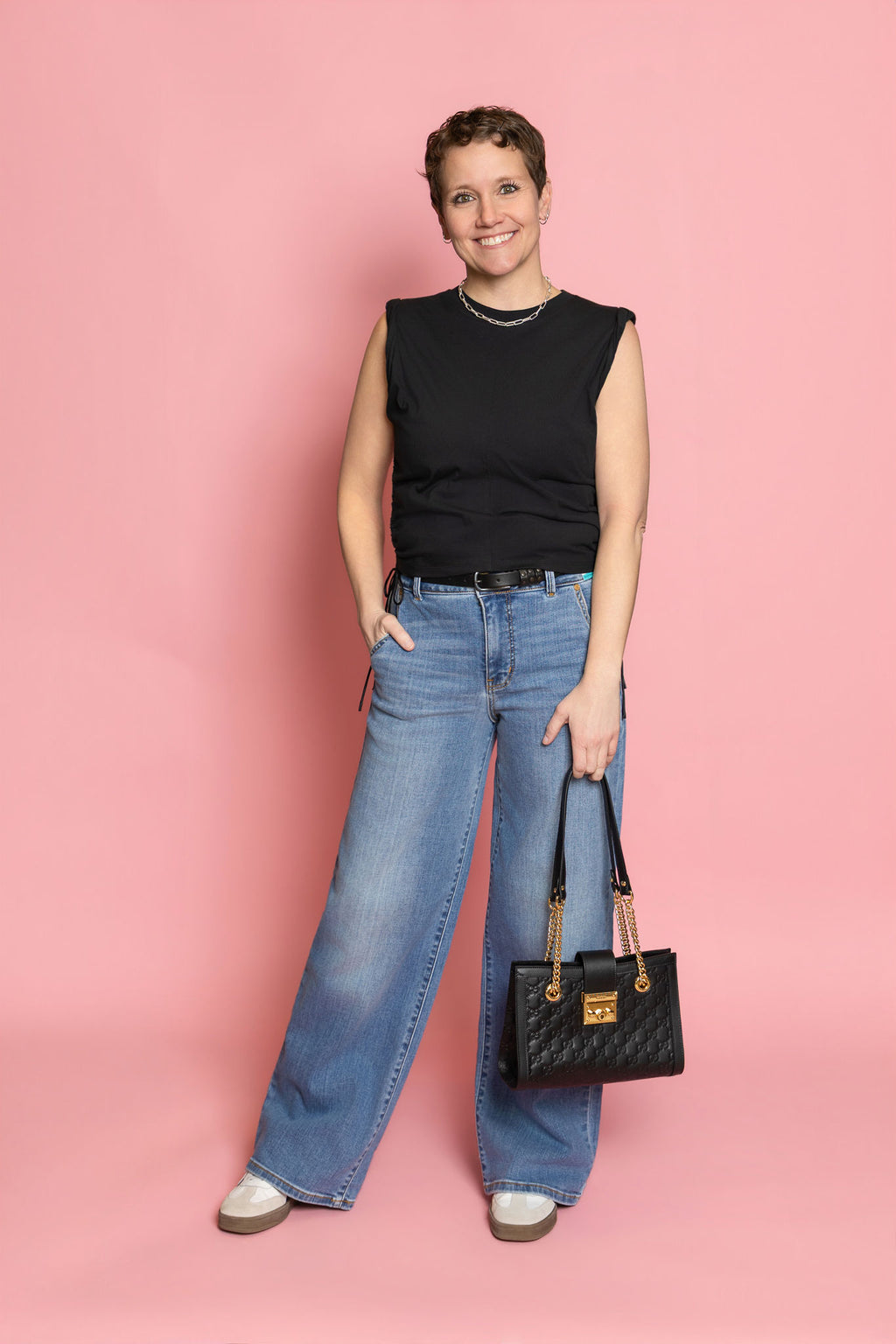 Habitual Adjustable Drawstring Side Top/The Luna Top