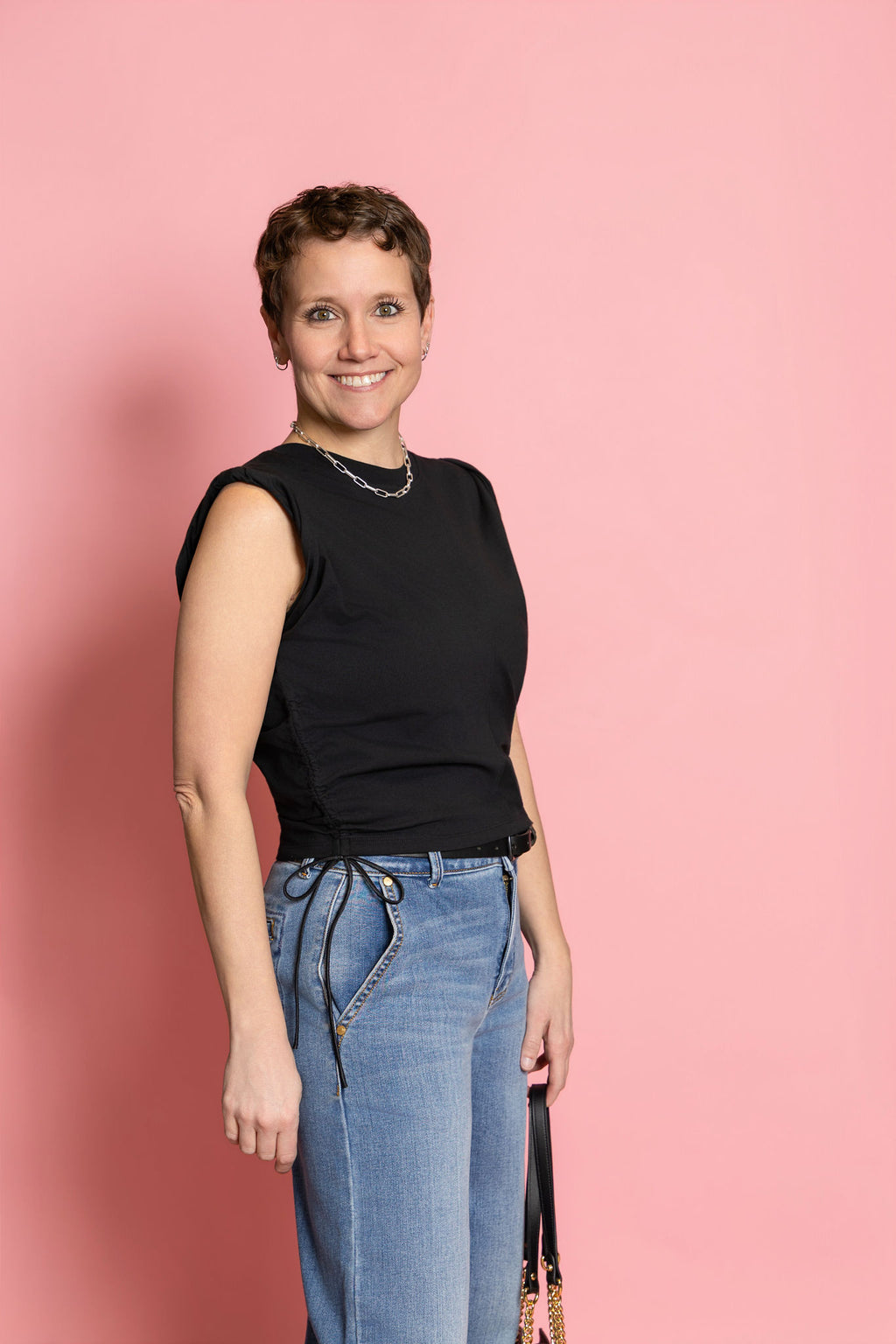 Habitual Adjustable Drawstring Side Top/The Luna Top