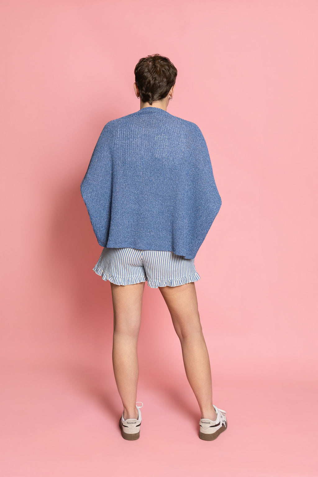 Harper Striped Ruffle Shorts