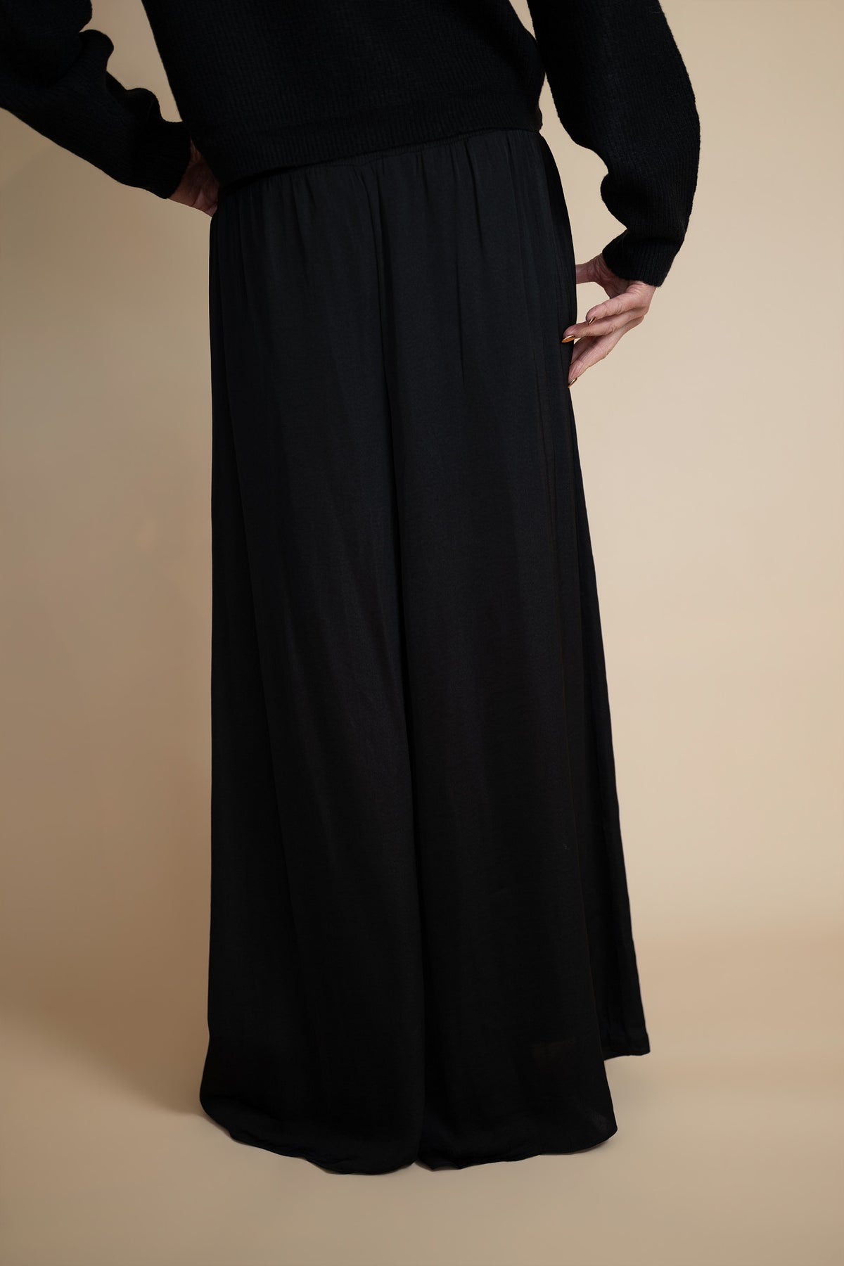 Veda Smocked Waist Wide Leg Pants