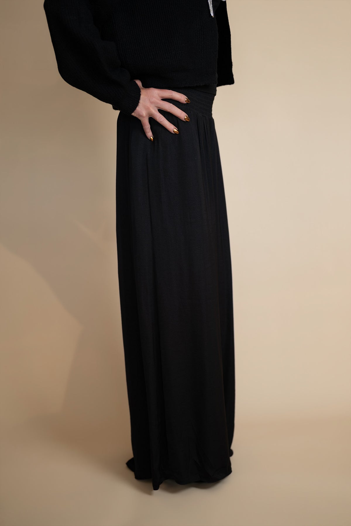 Veda Smocked Waist Wide Leg Pants