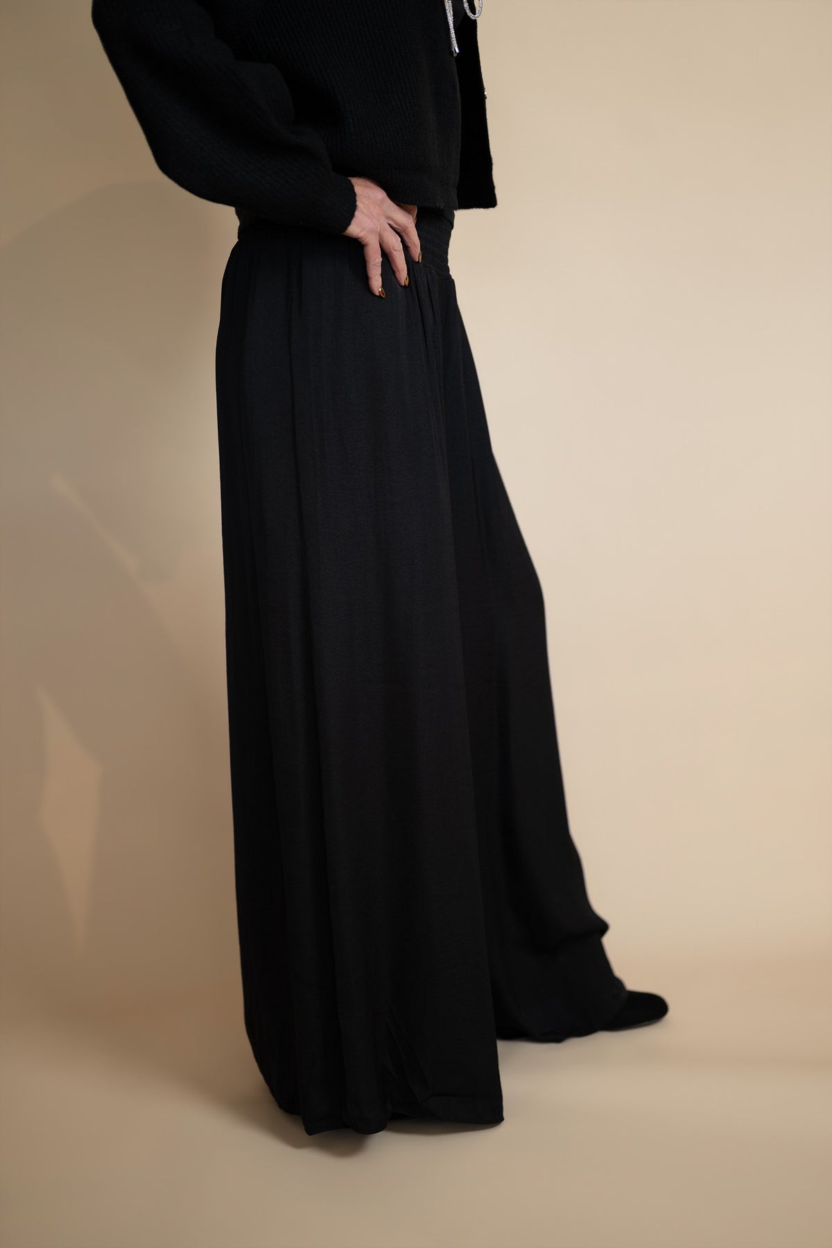 Veda Smocked Waist Wide Leg Pants