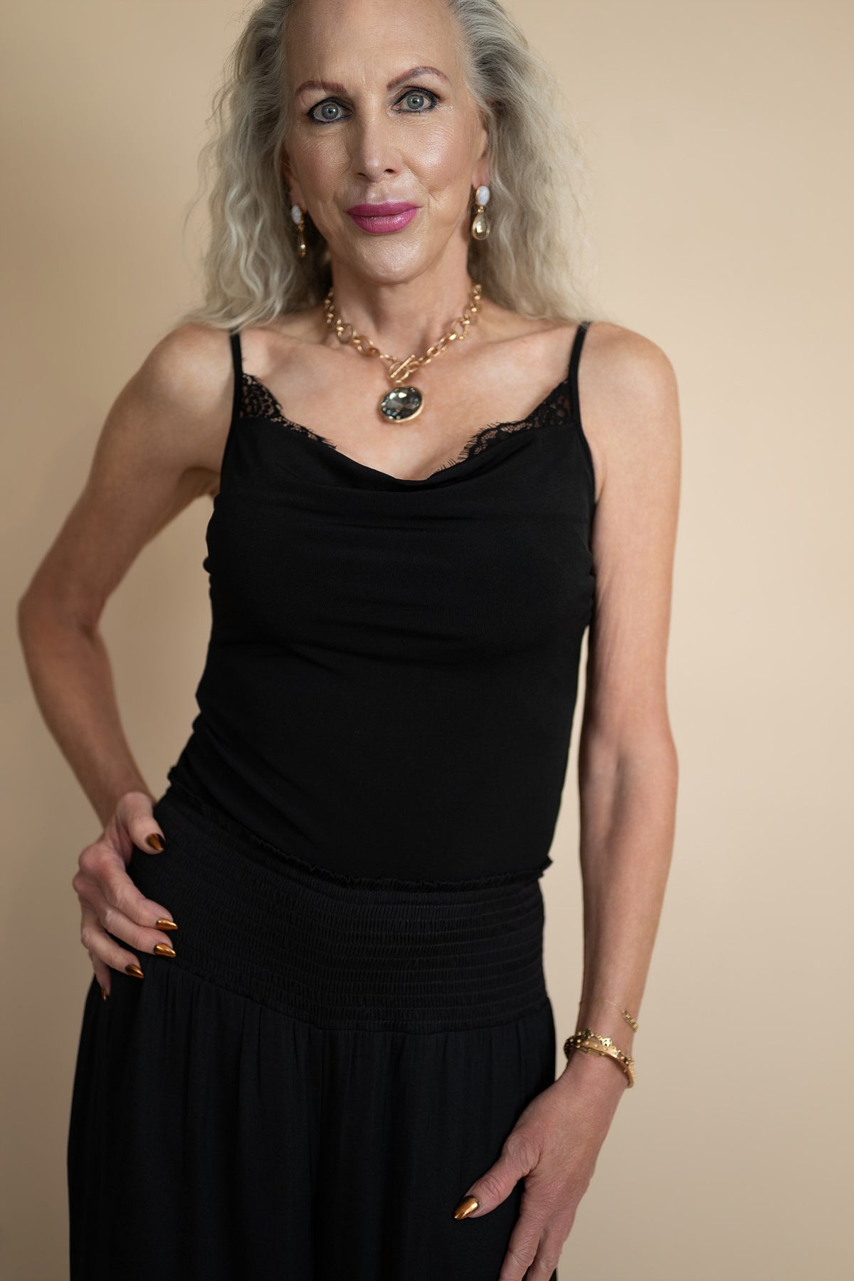 The Odette Lace Trim Camisole