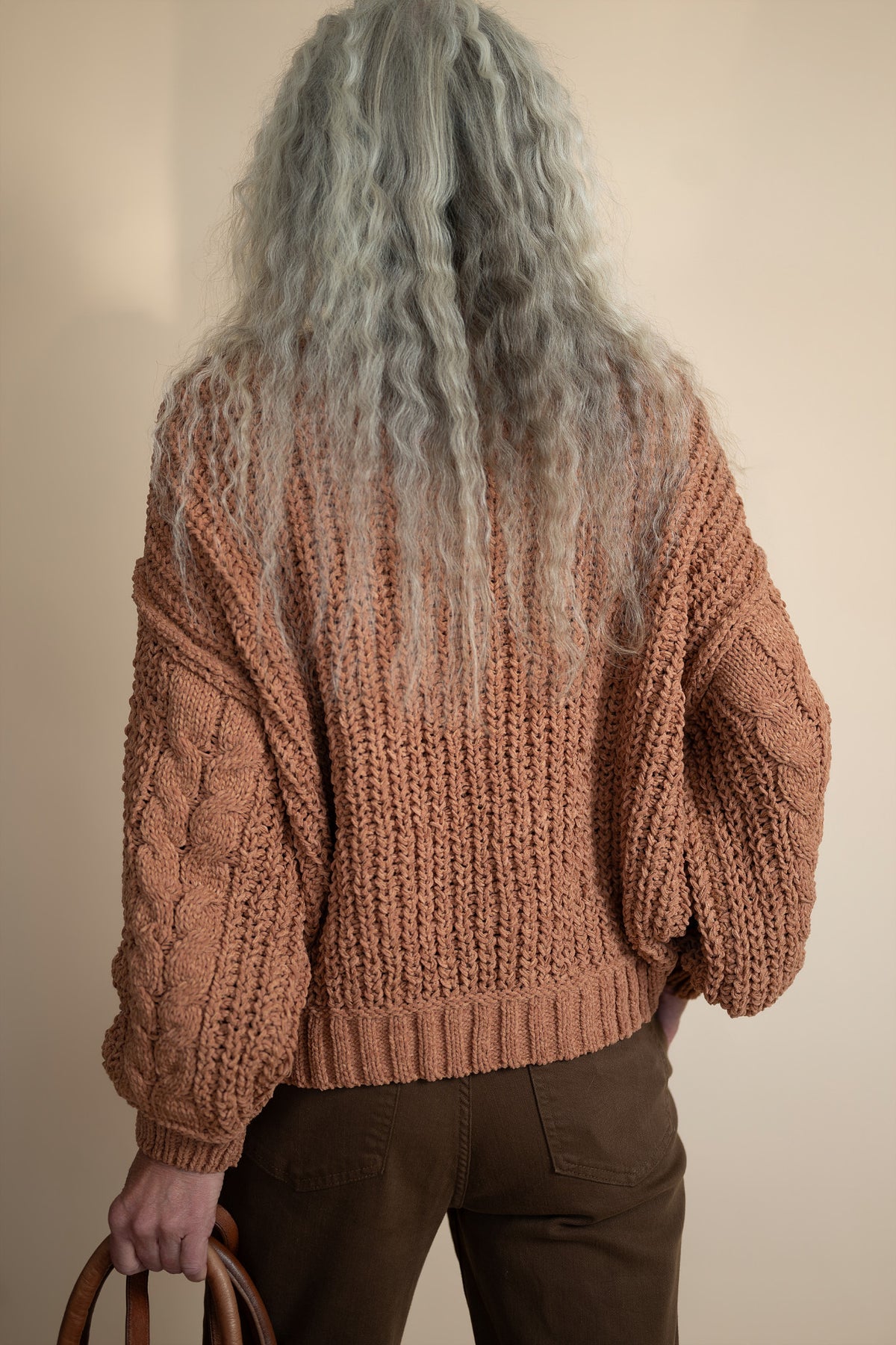 Seraphina Chenille Cable Knit Sweater
