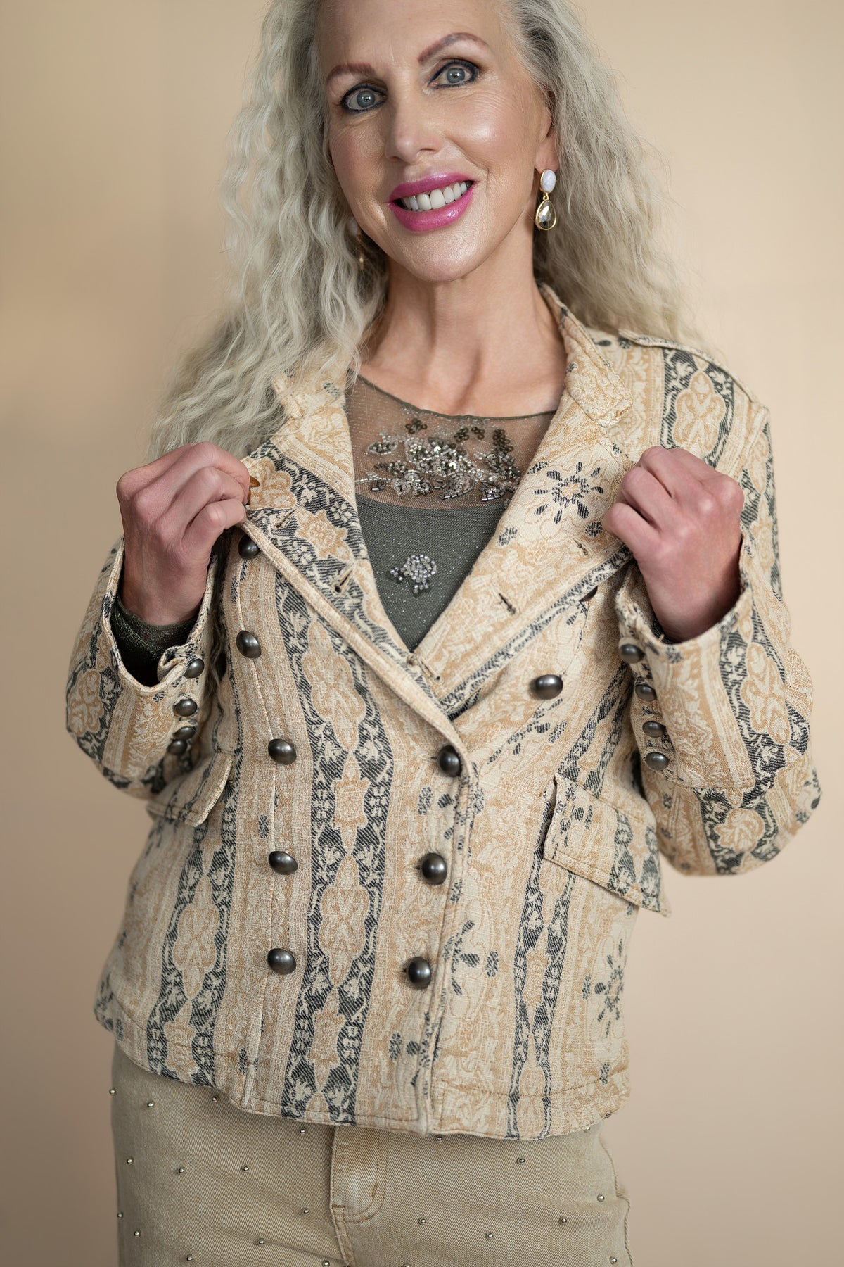 Free People Lotty Jacquard Jacket