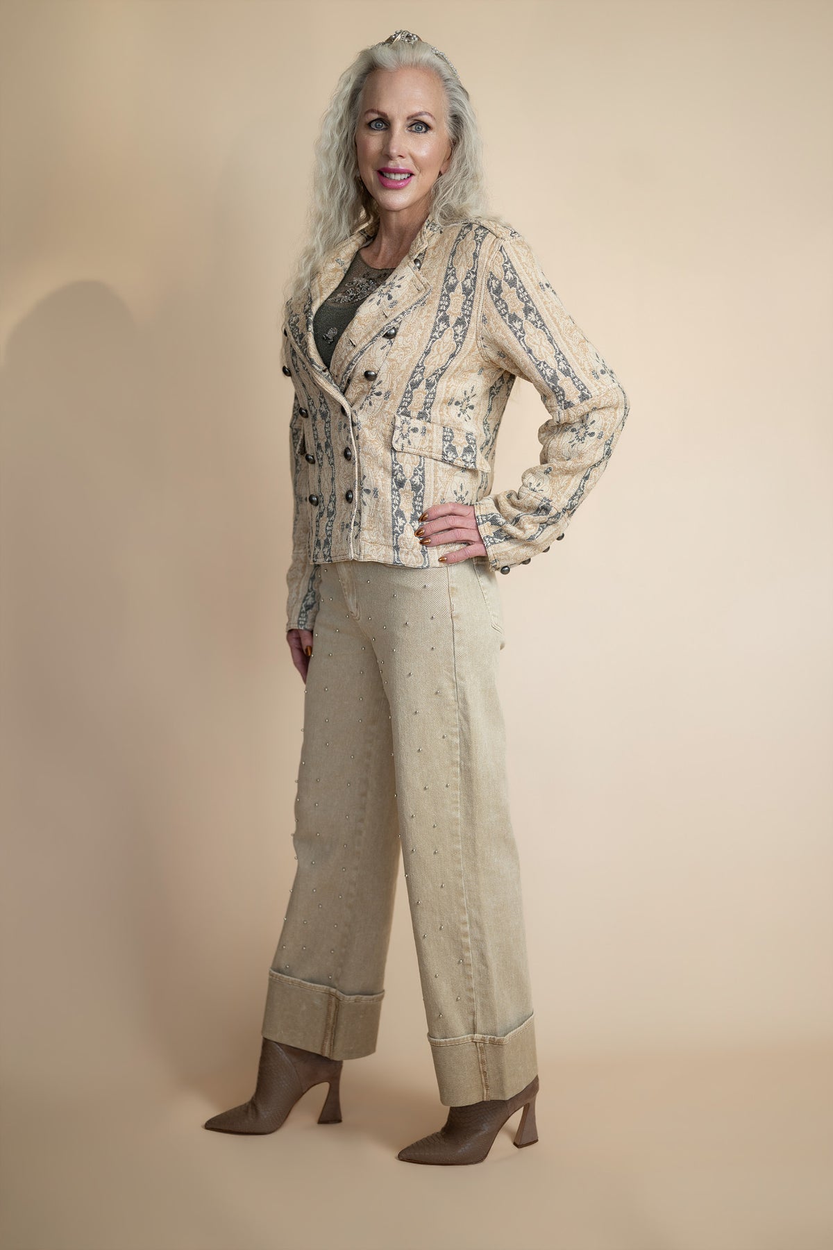 Free People Lotty Jacquard Jacket