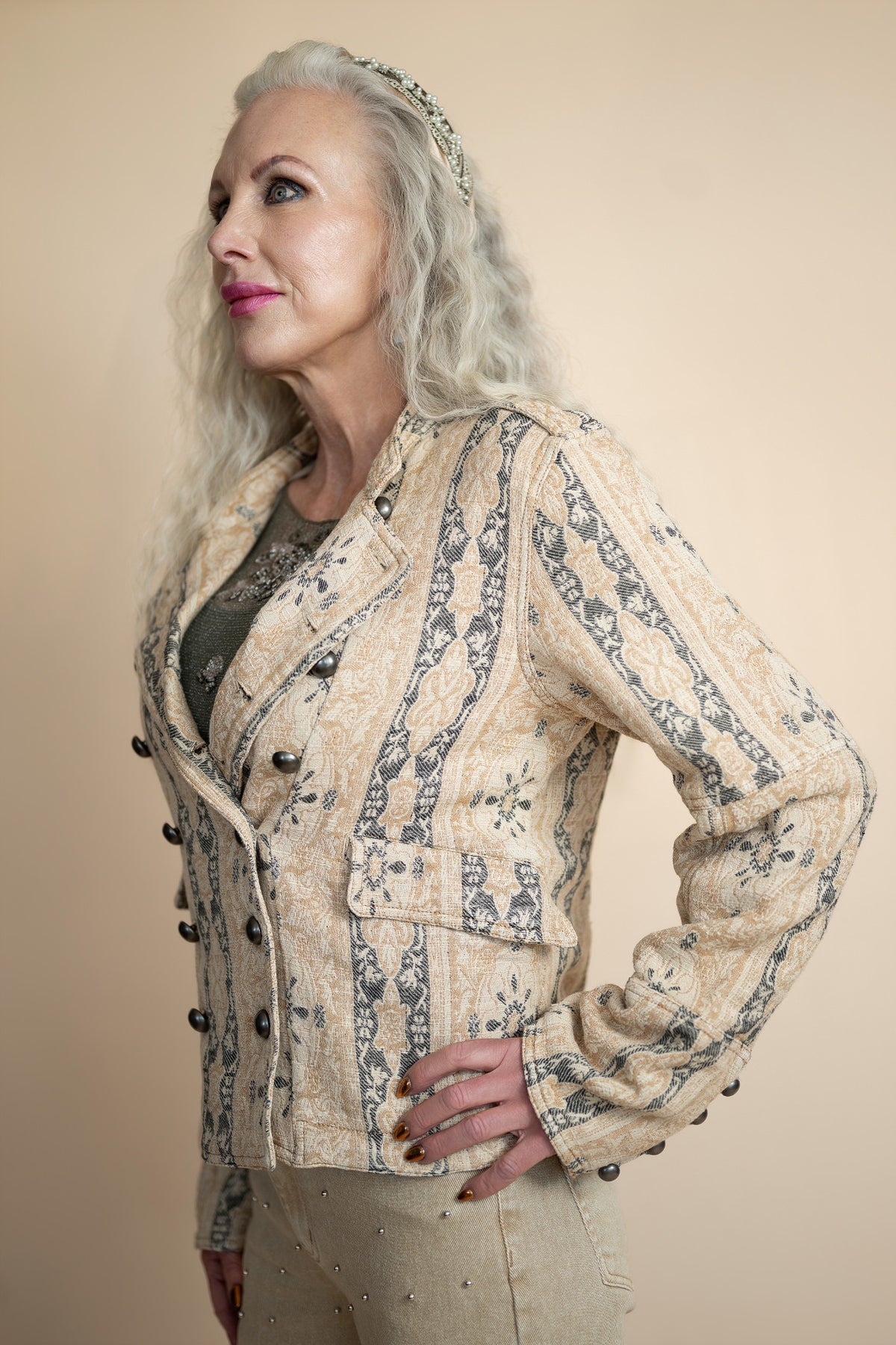 Free People Lotty Jacquard Jacket