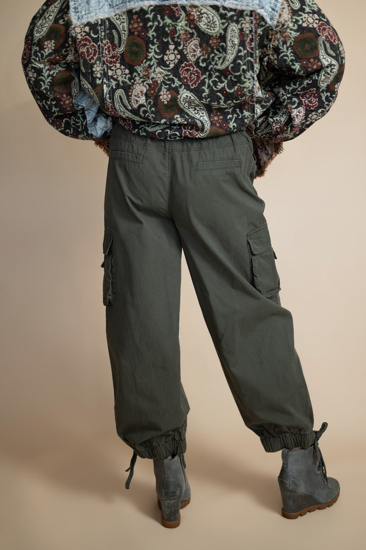 Easel Arden Washed Twill Cargo Pants