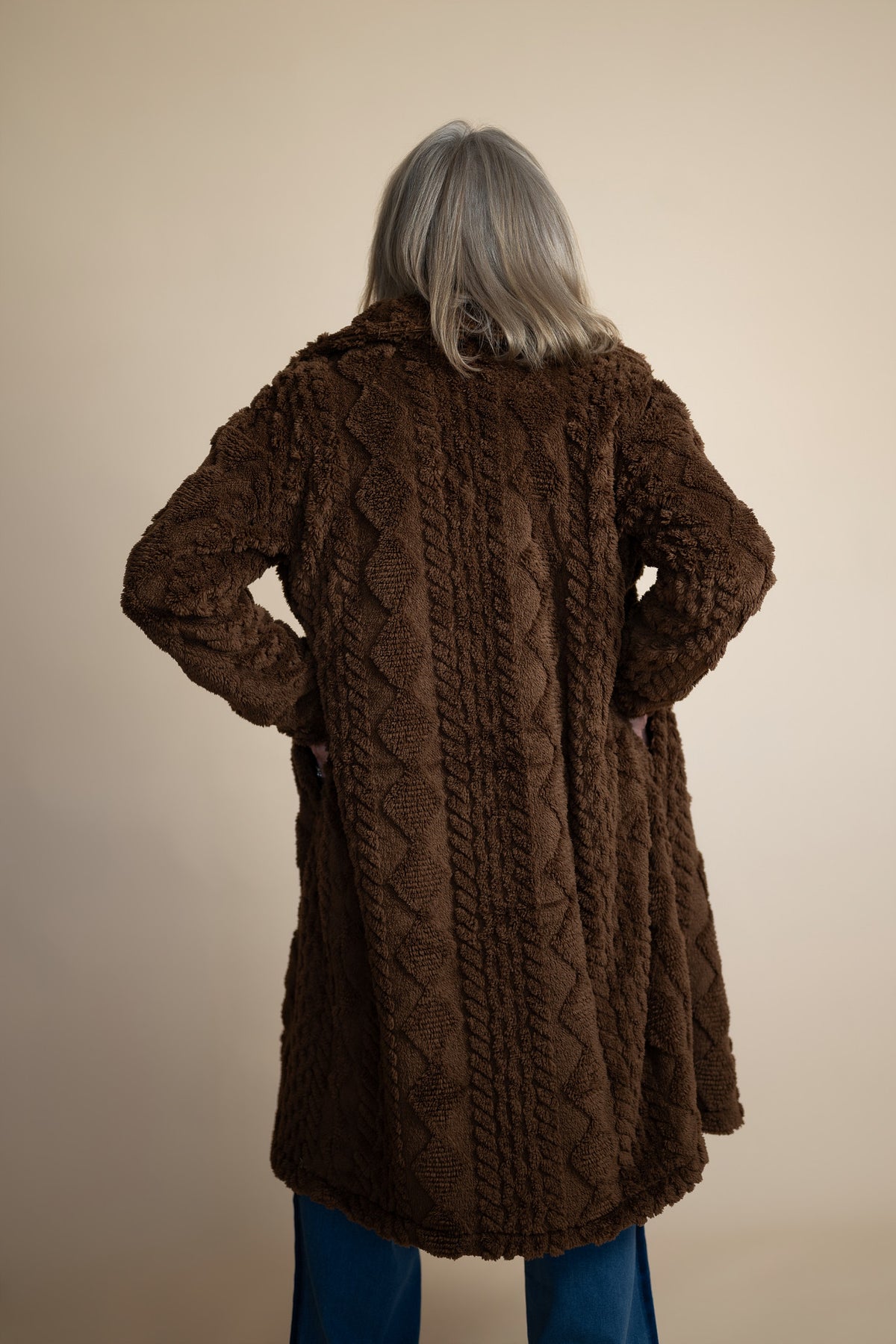 Briar Long Quilted Sherpa Coat