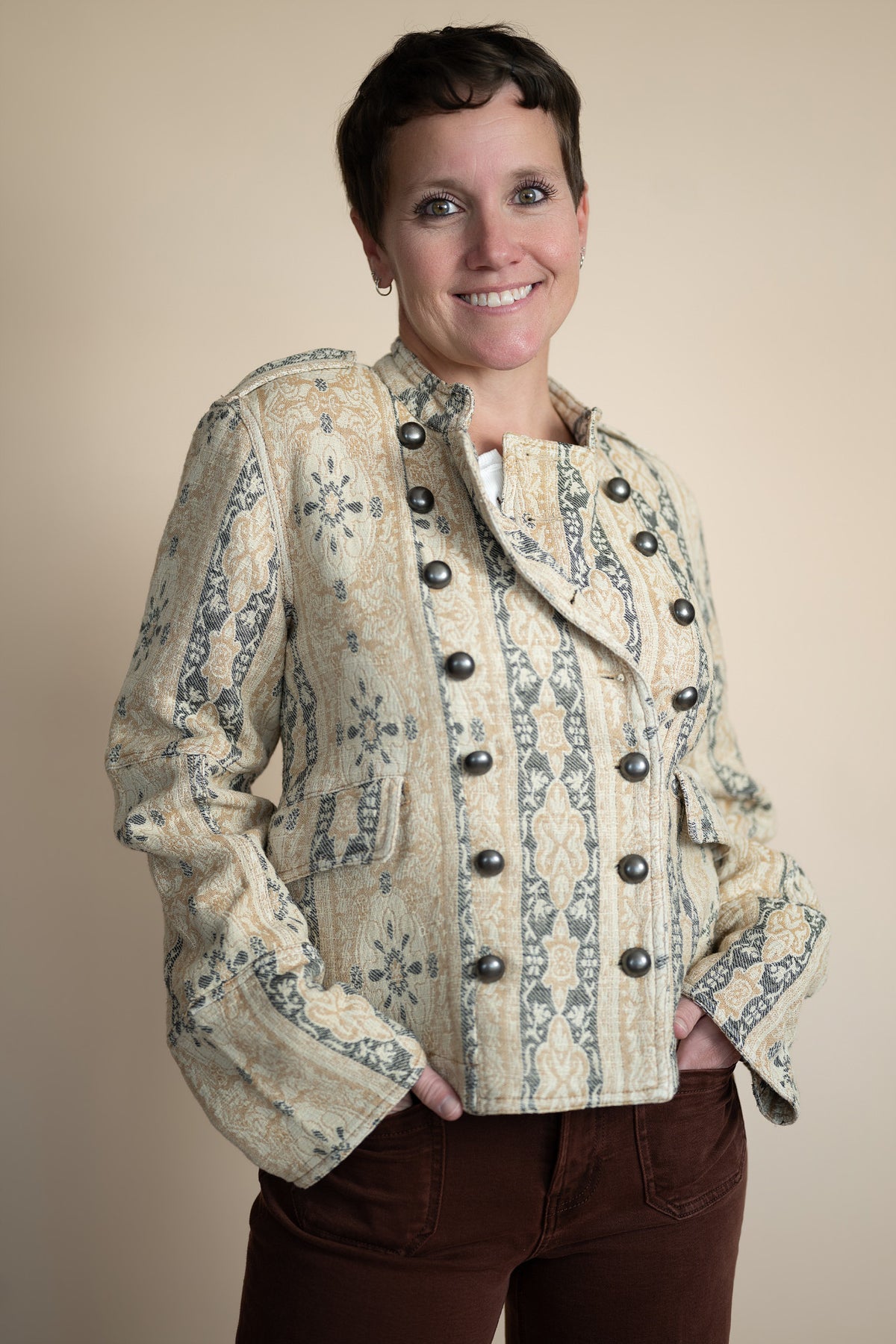 Free People Lotty Jacquard Jacket