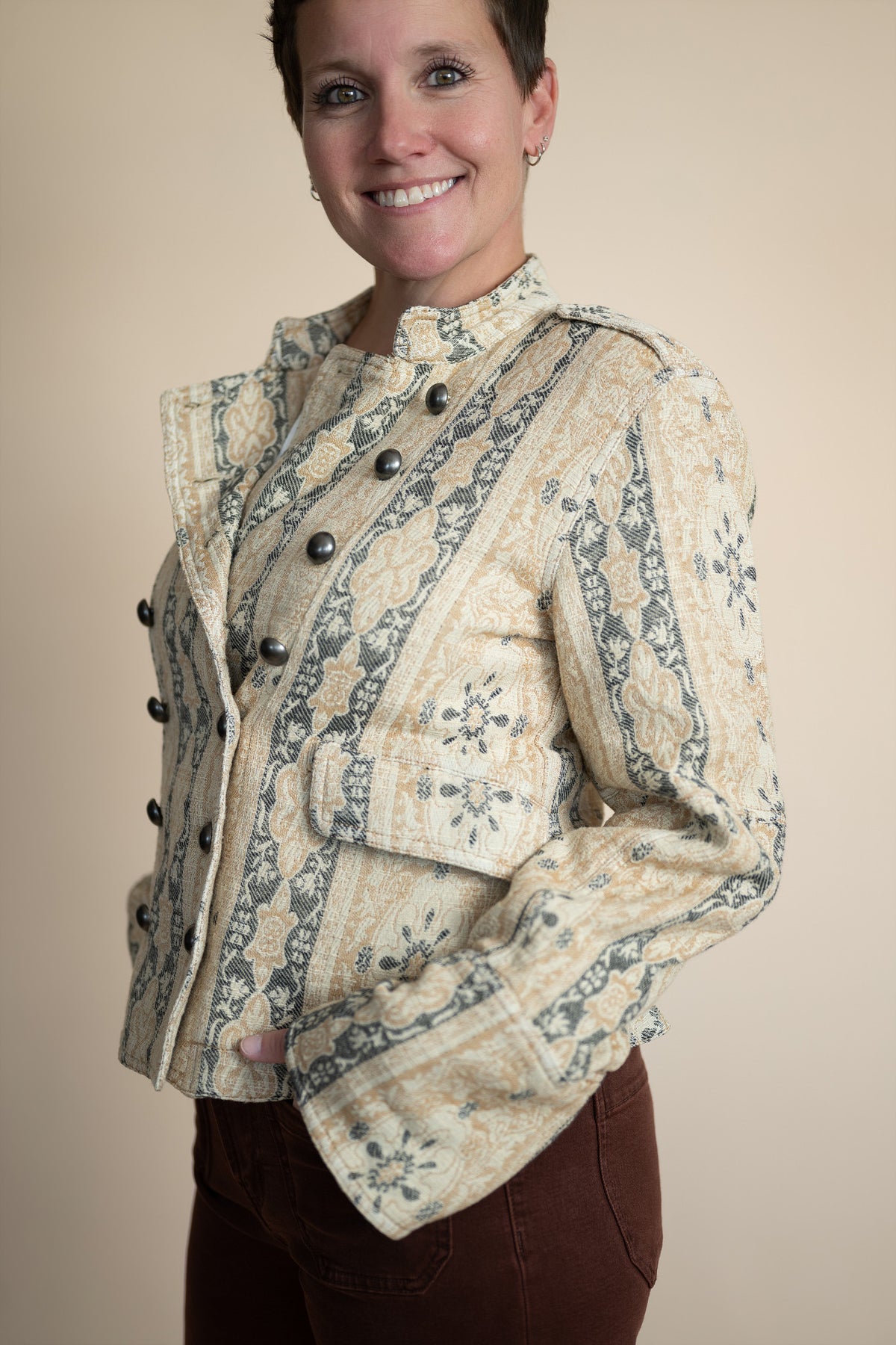 Free People Lotty Jacquard Jacket