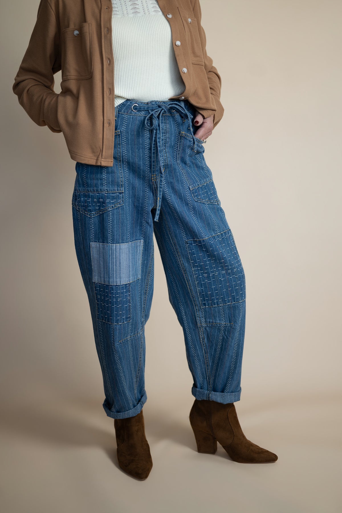 Corinne Soft Button-Up Top