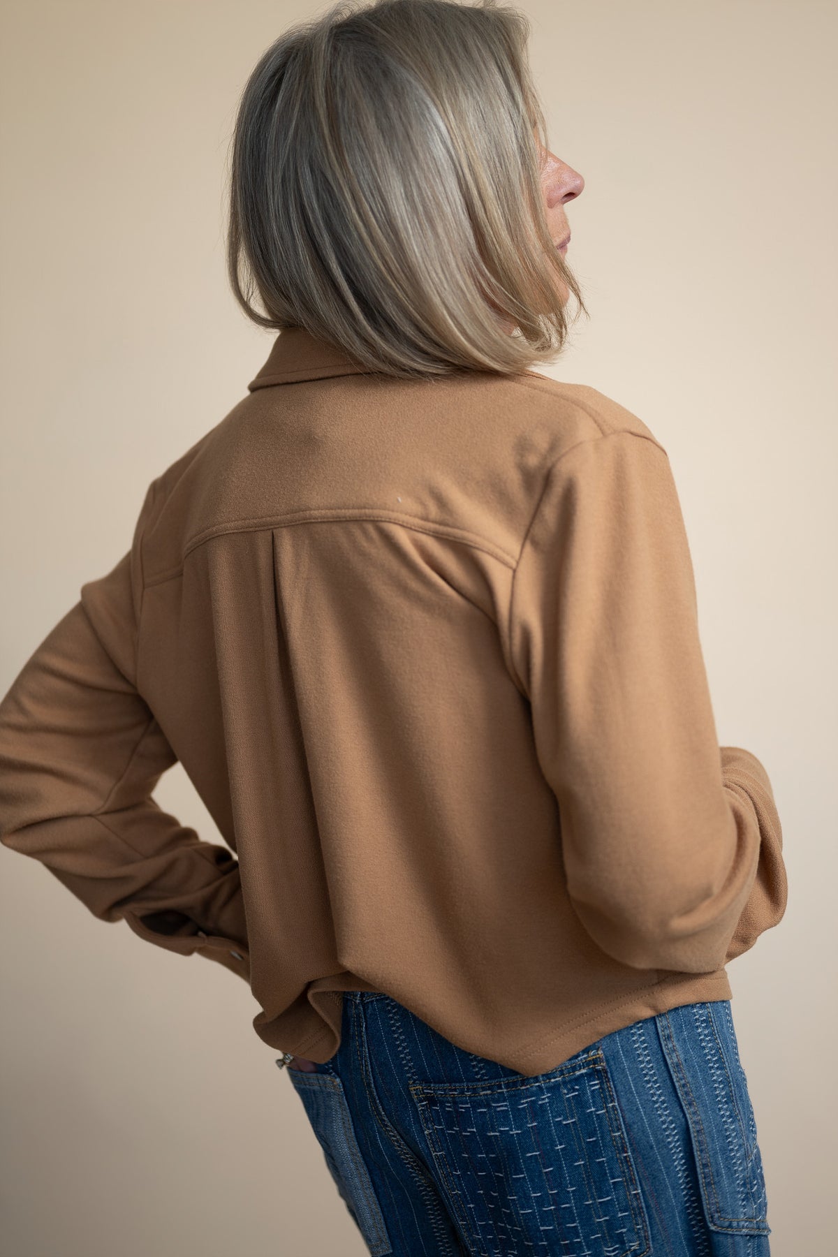Corinne Soft Button-Up Top