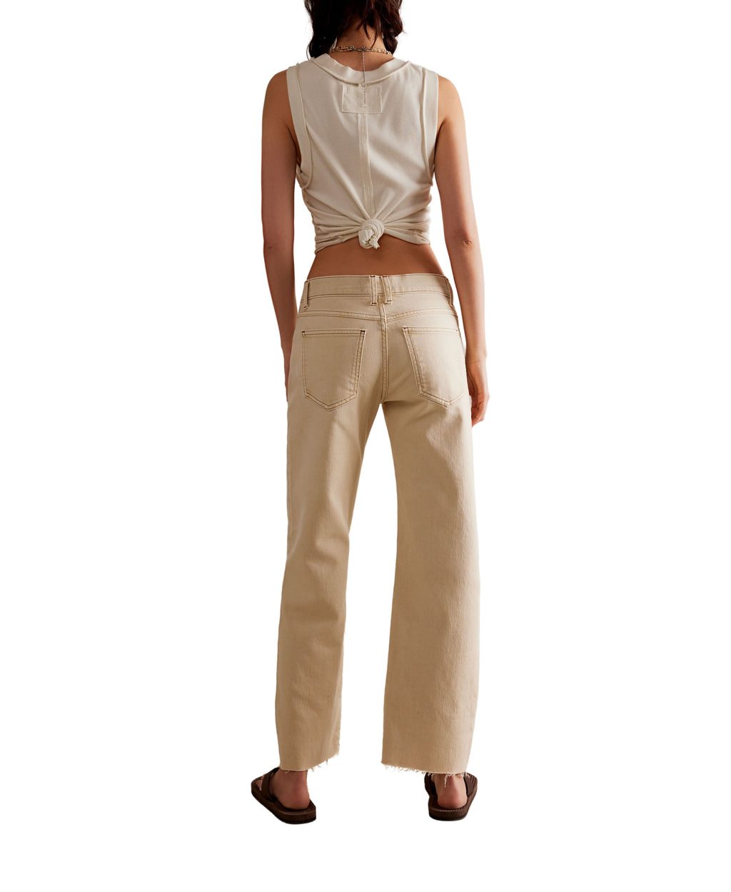 Free People Risk Taker Mid-Rise Straight Jeans