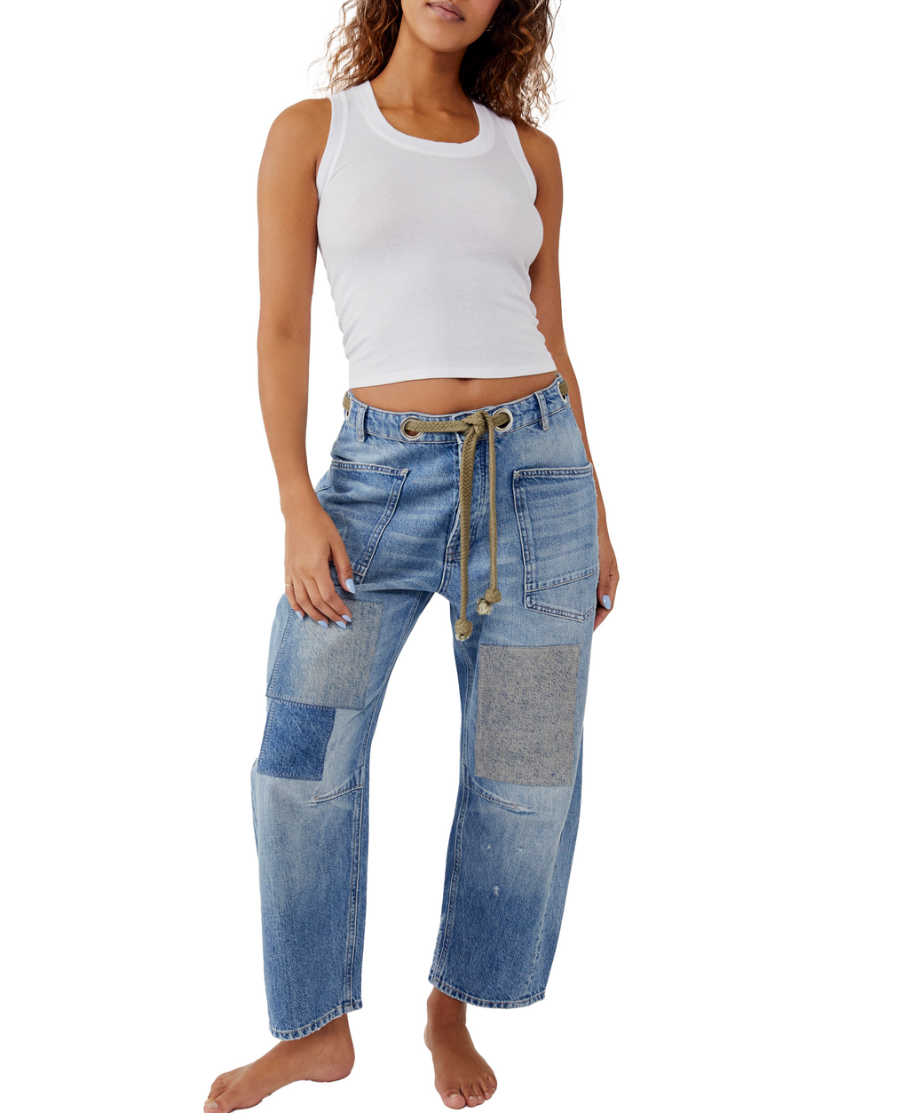 Free People Moxie Slung Pull-On Bottom
