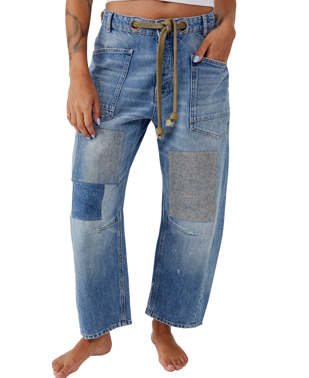 Free People Moxie Slung Pull-On Bottom