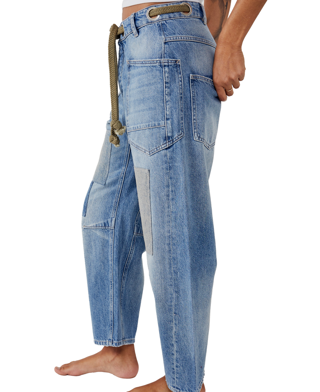 Free People Moxie Slung Pull-On Bottom