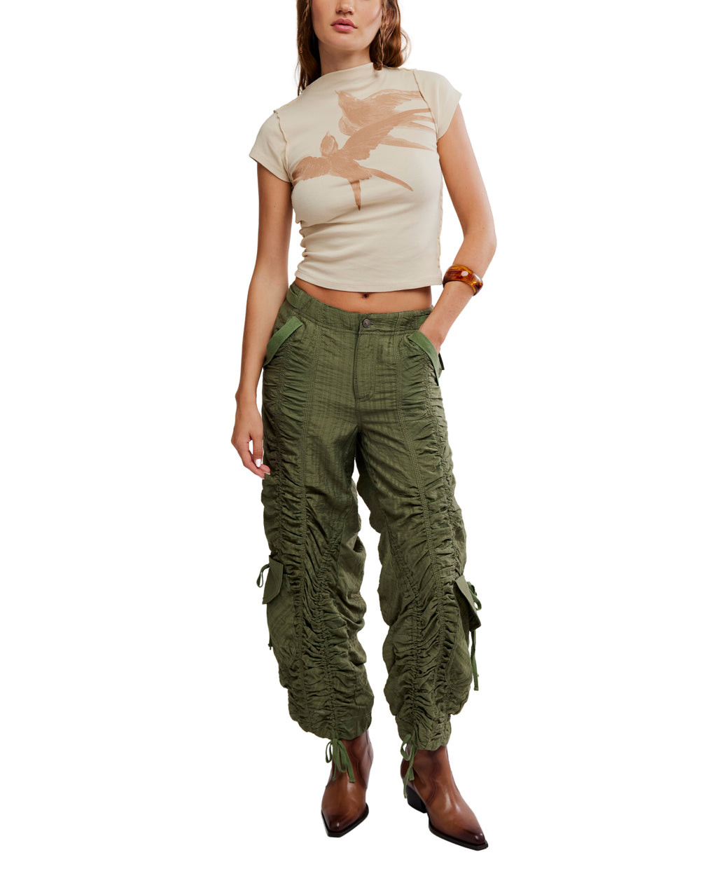 Free People Scorpio Shirred Pant