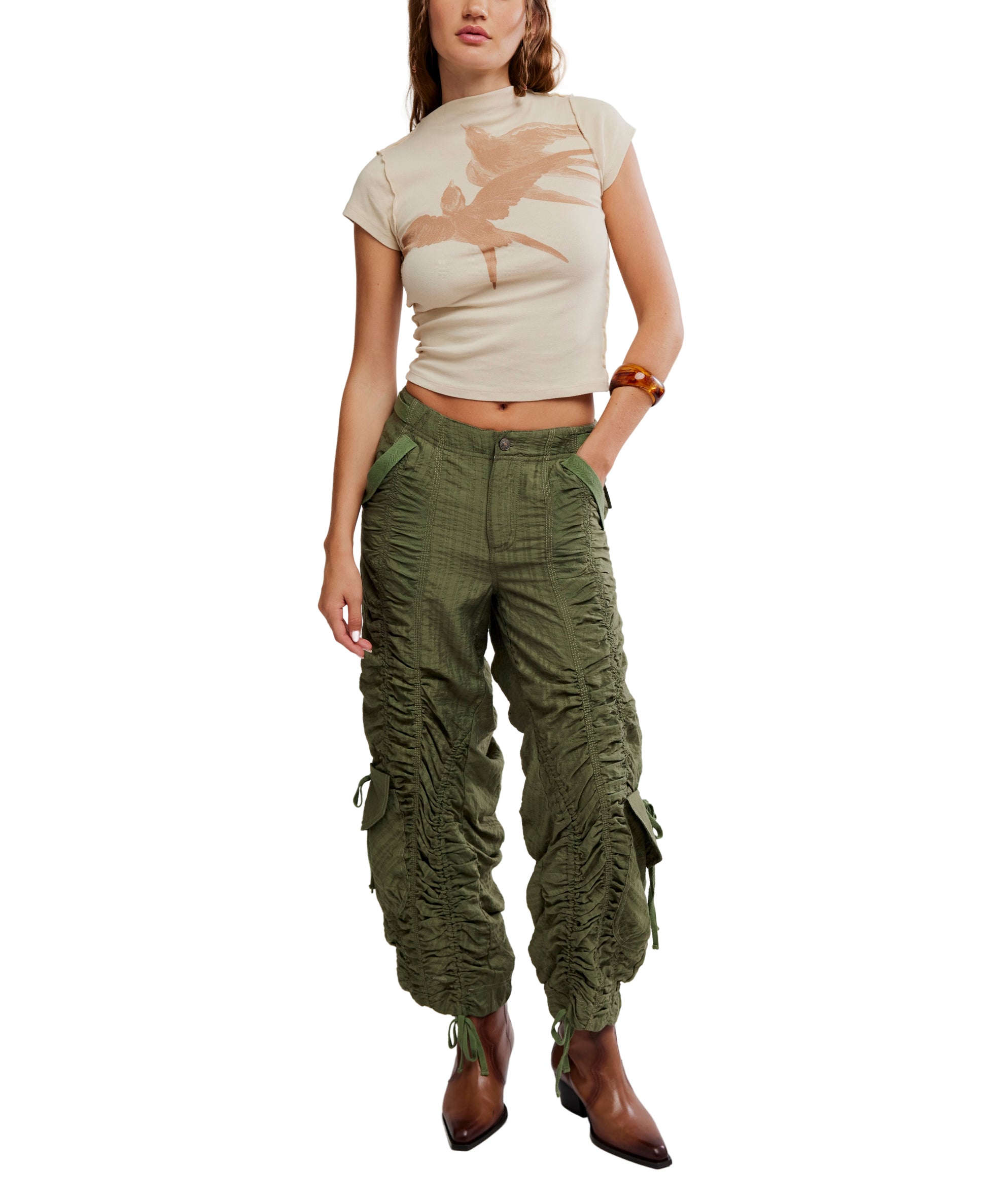 Free People Scorpio Shirred Pant