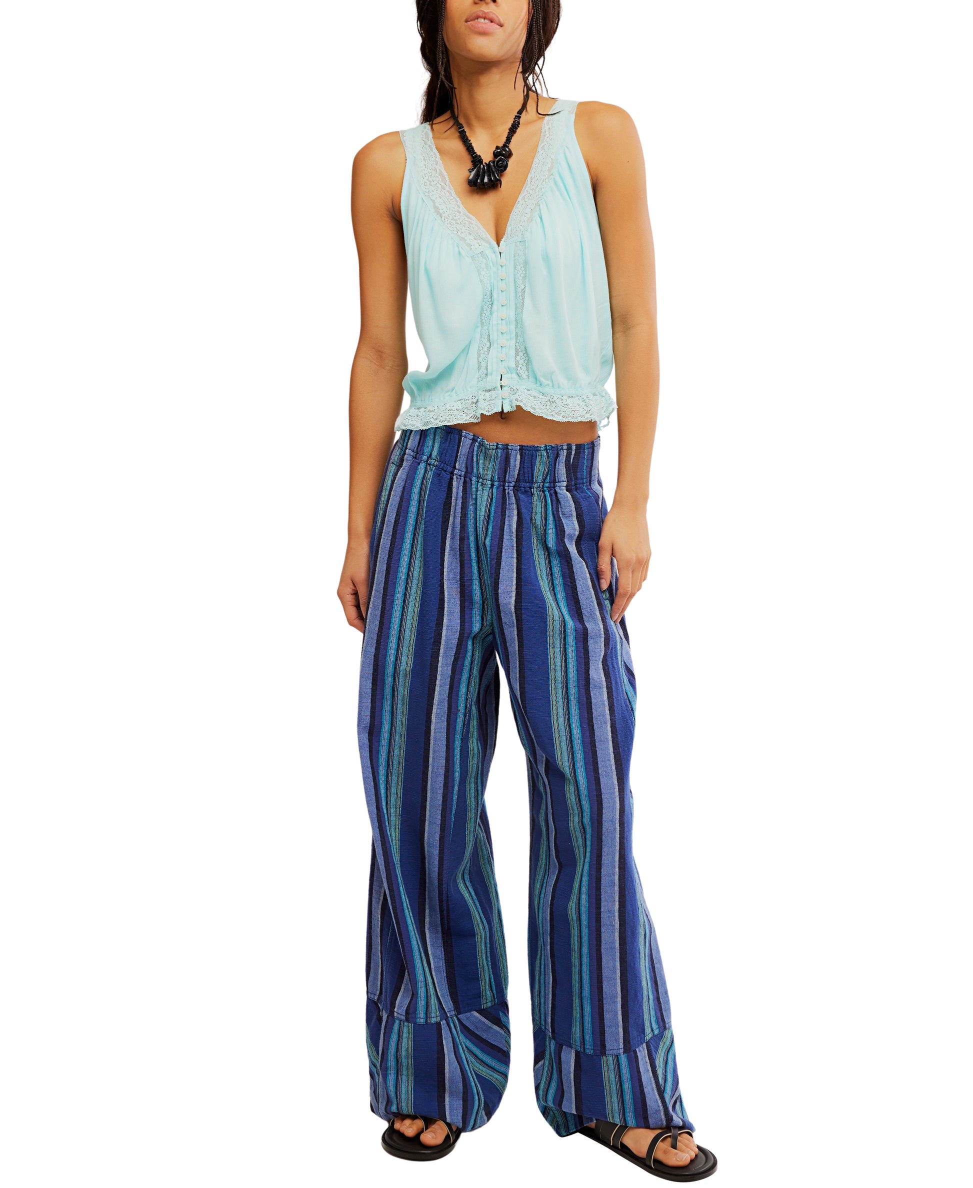 Free People Chambers Laid Back Stripe Pants