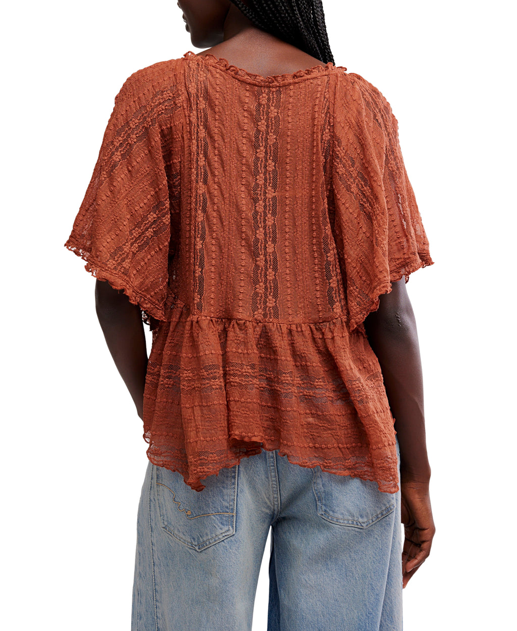 Free People “In Your Dreams” Lace Top