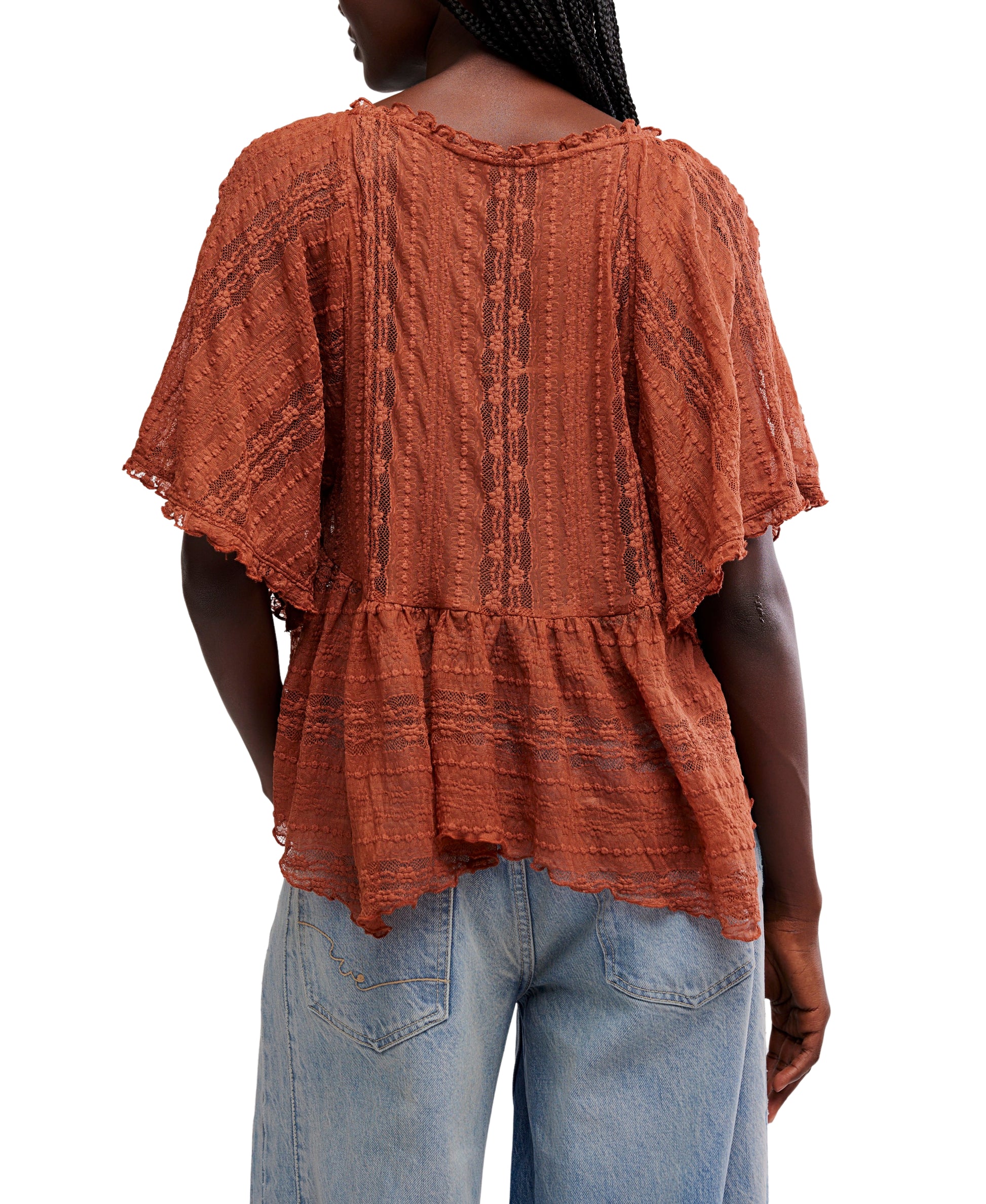 Free People “In Your Dreams” Lace Top