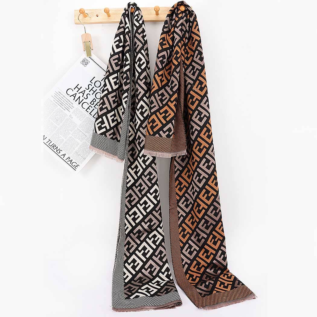 Laurent Signature Logo Scarf