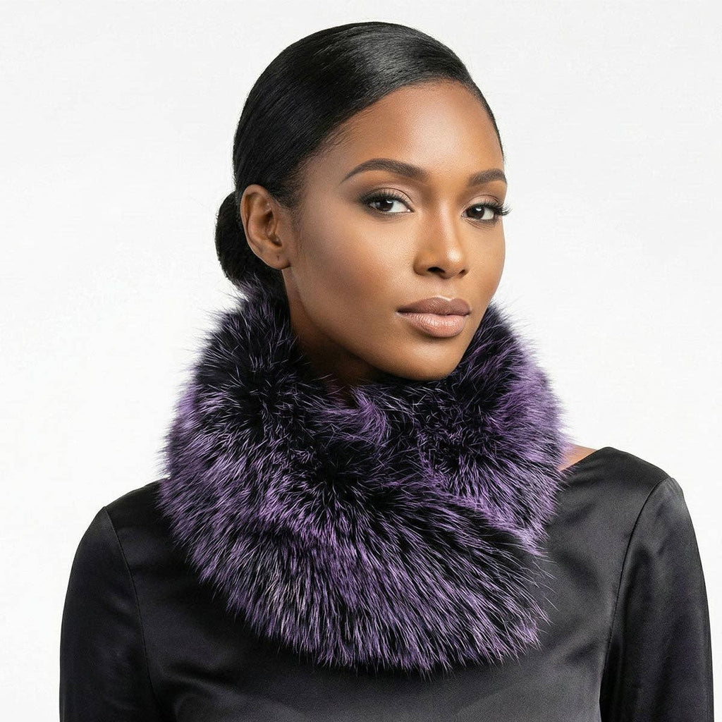 Scarf Luxe Faux Fur Collar Winter Stole