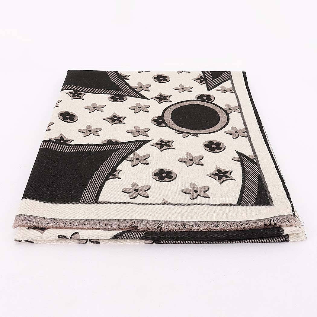Vivienne Monogram Print Scarf
