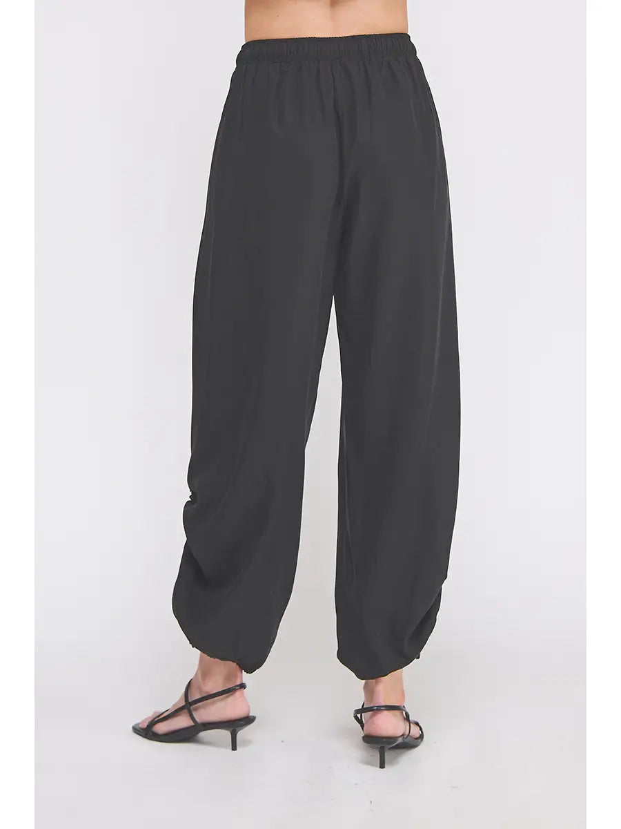 Marley Drapey Twill Adjustable Scrunch Jogger