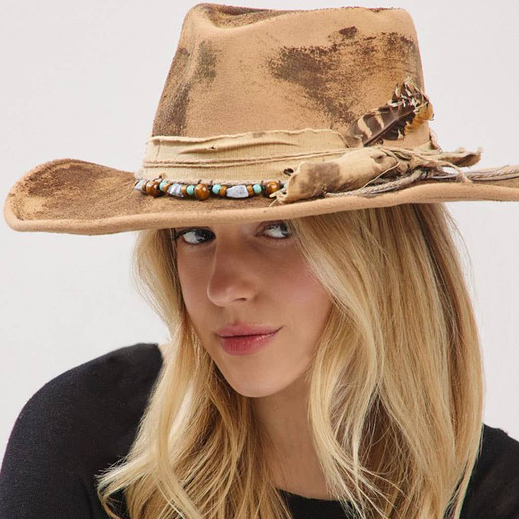 Vintage Versatile Shapeable Cowgirl Hat