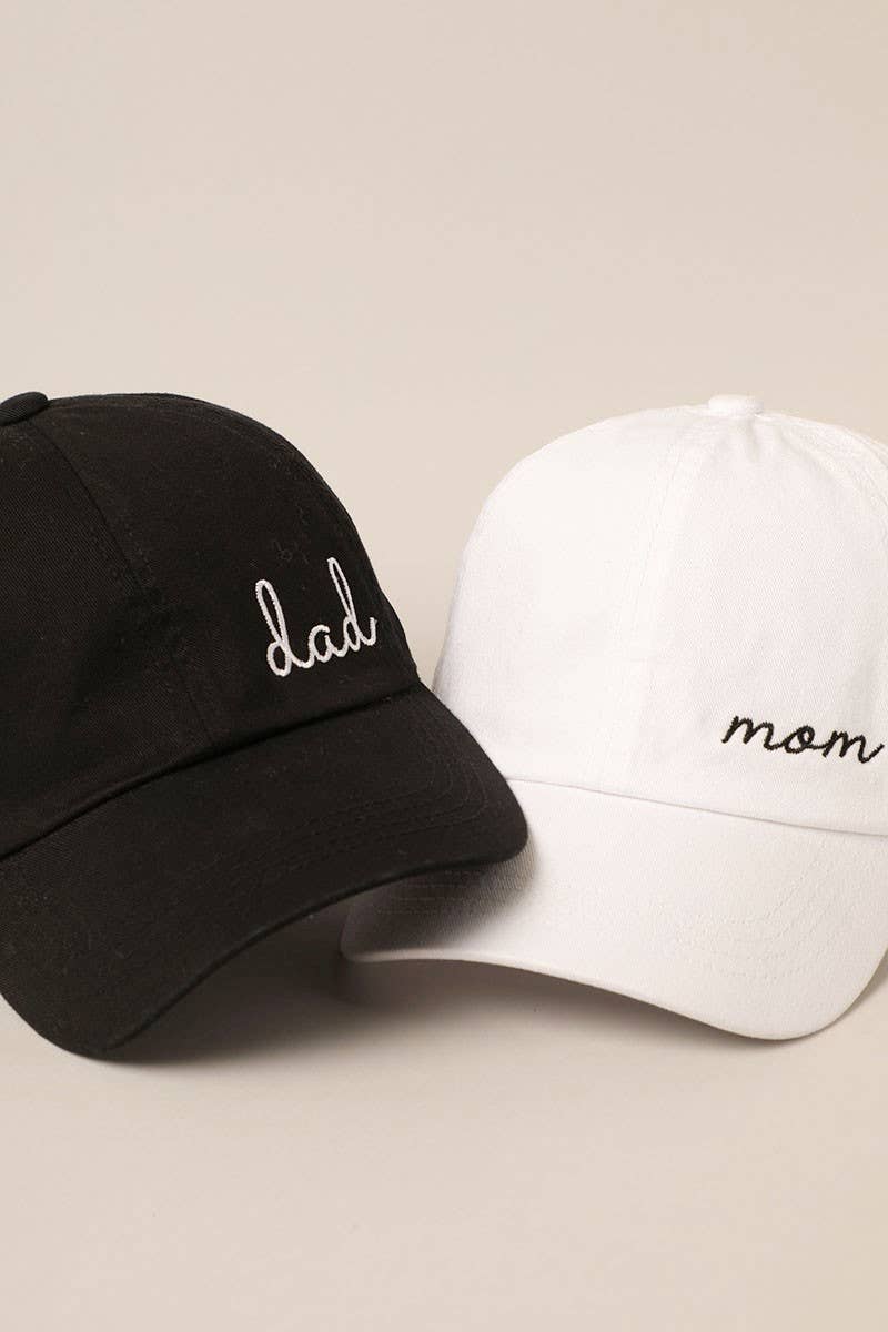 Mom Embroidered Cotton Baseball Dad Cap