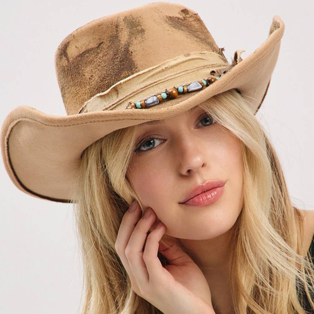 Vintage Versatile Shapeable Cowgirl Hat