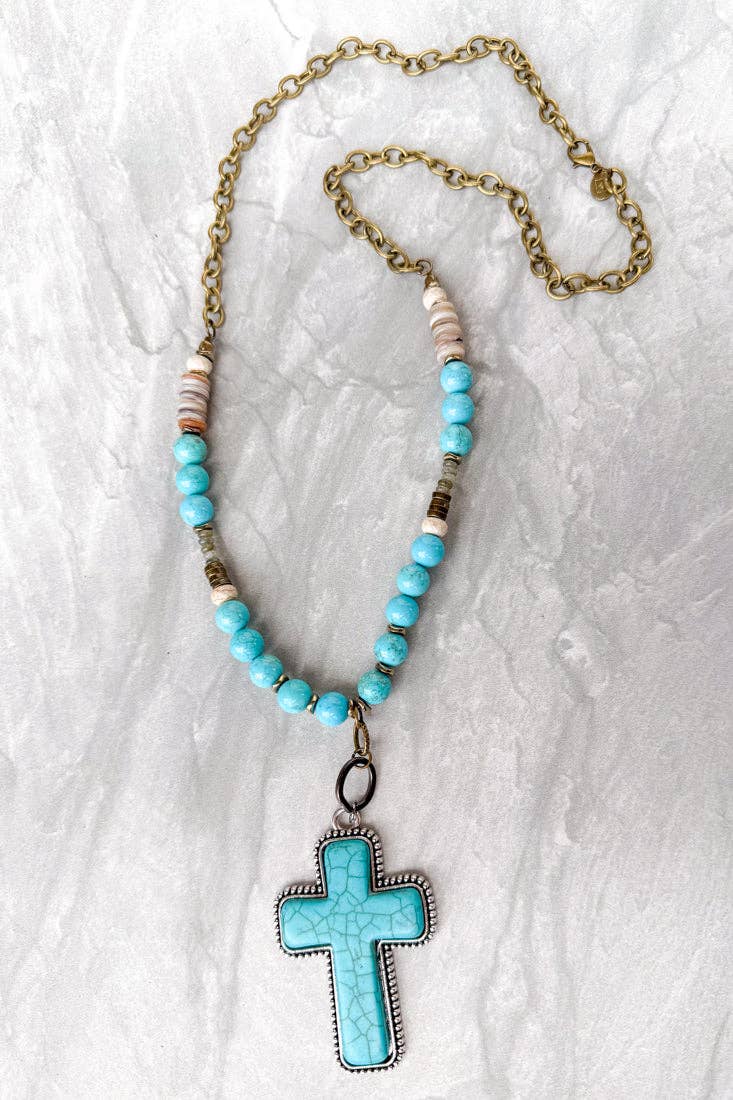 Boho Cross Necklace/Gigi Necklace
