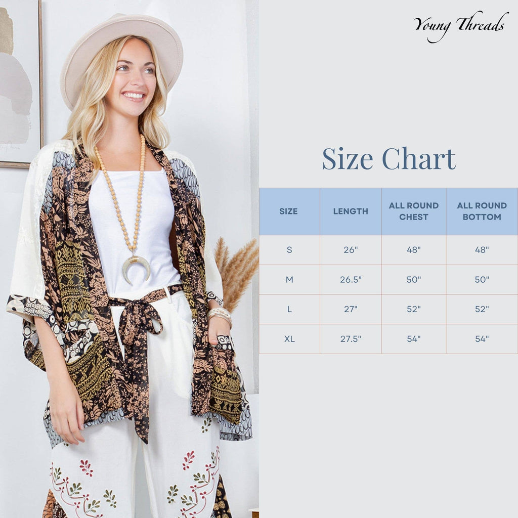 Boho Kimono Patchwork Summer Shrug
